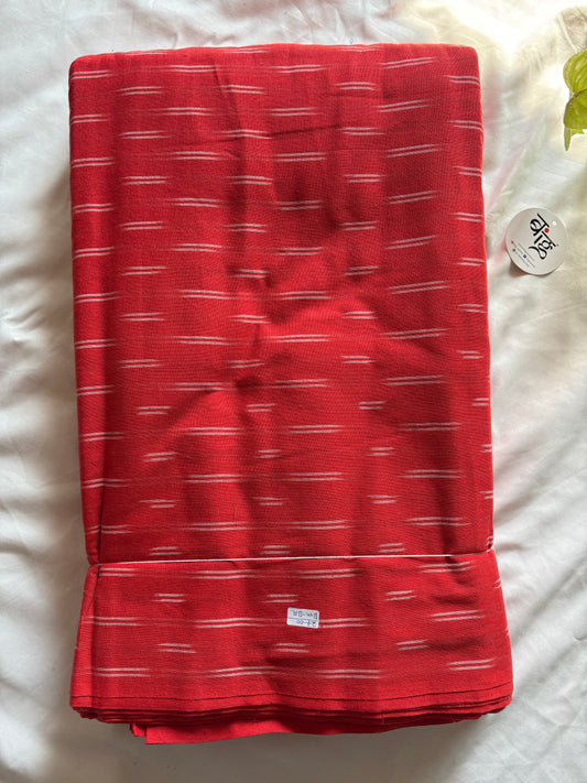 Ikkat woven pure Cotton running fabric