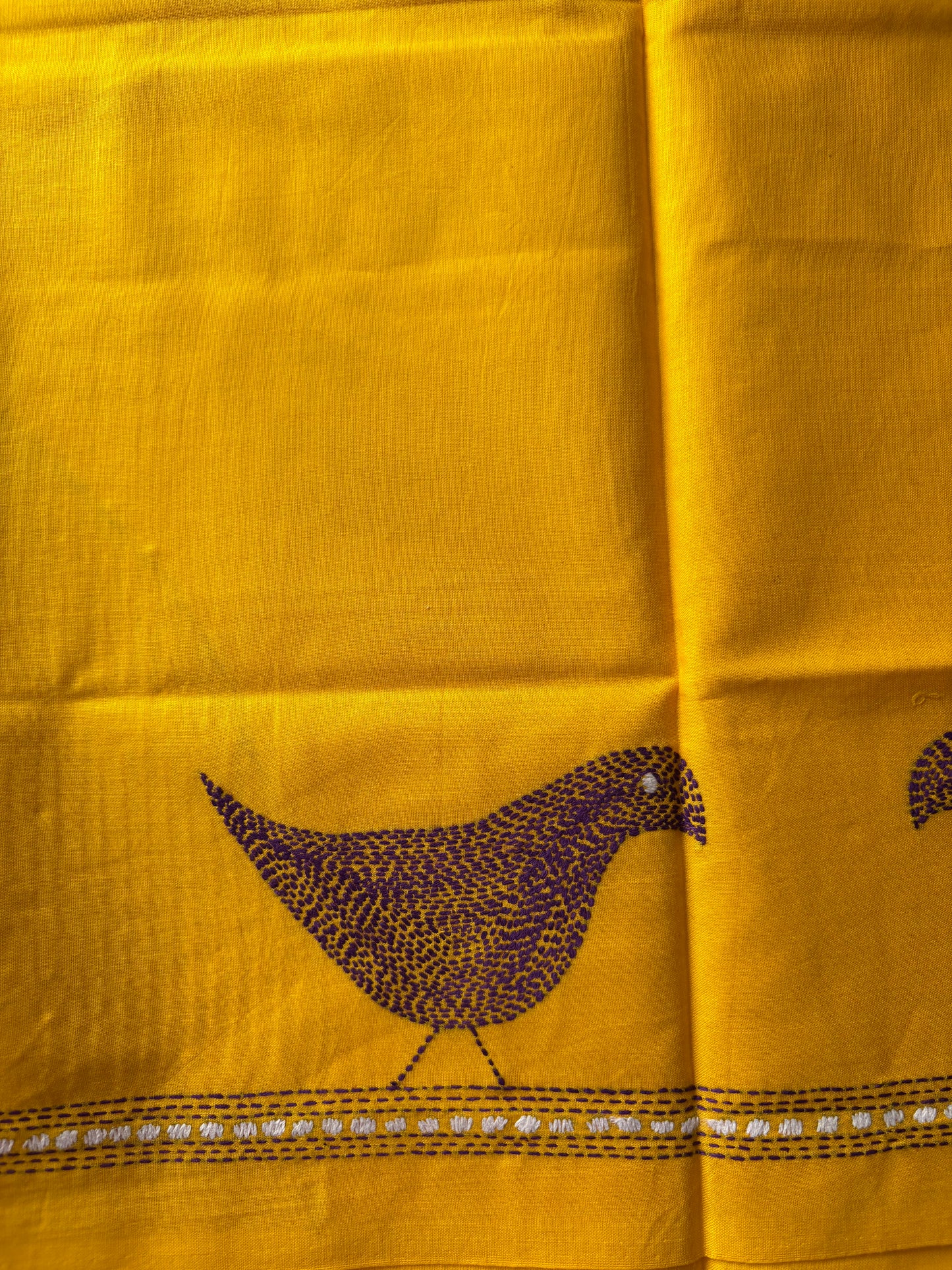 Kantha stitch Cotton Blouse Piece