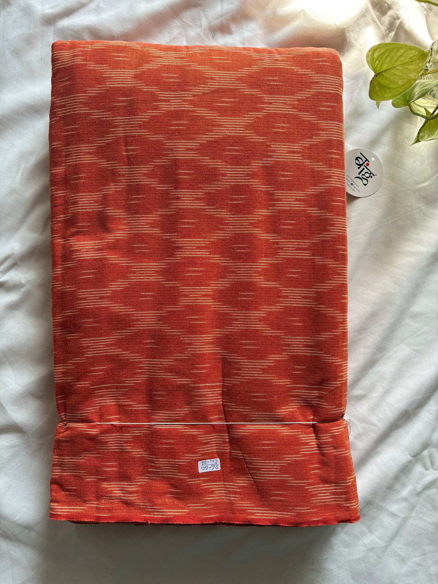 Ikkat woven pure Cotton running fabric
