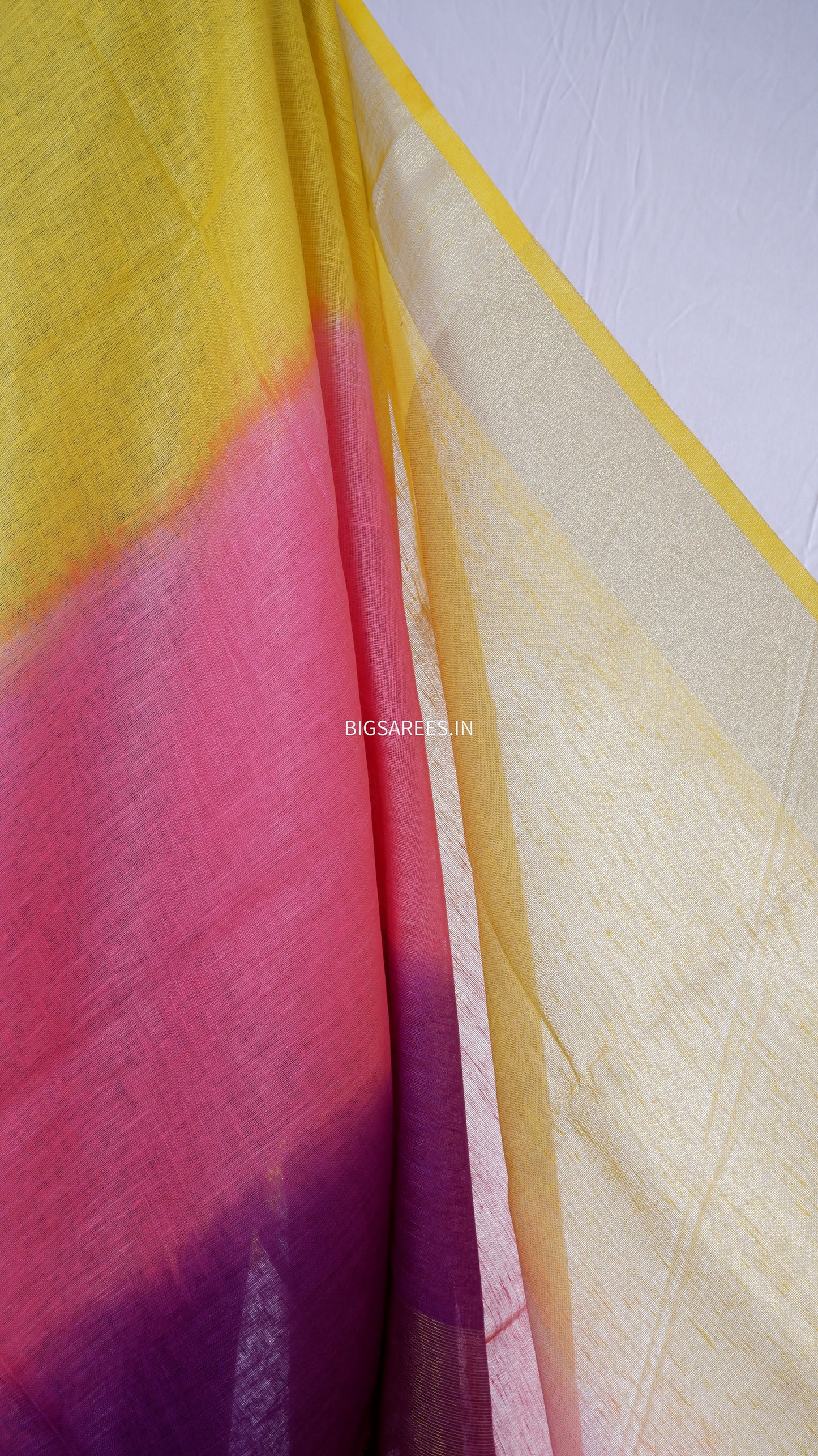 Premium pure Linen By Linen Saree