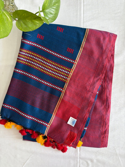Pure Cotton handwoven Saree (Handloom Marked)