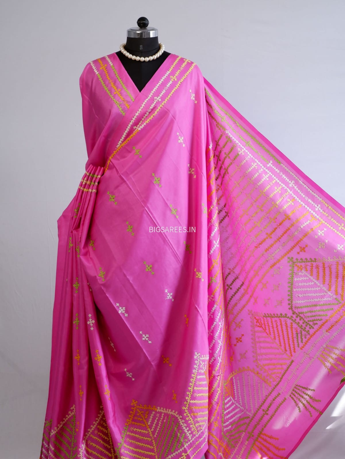 Kutch Work Art SIlk Saree