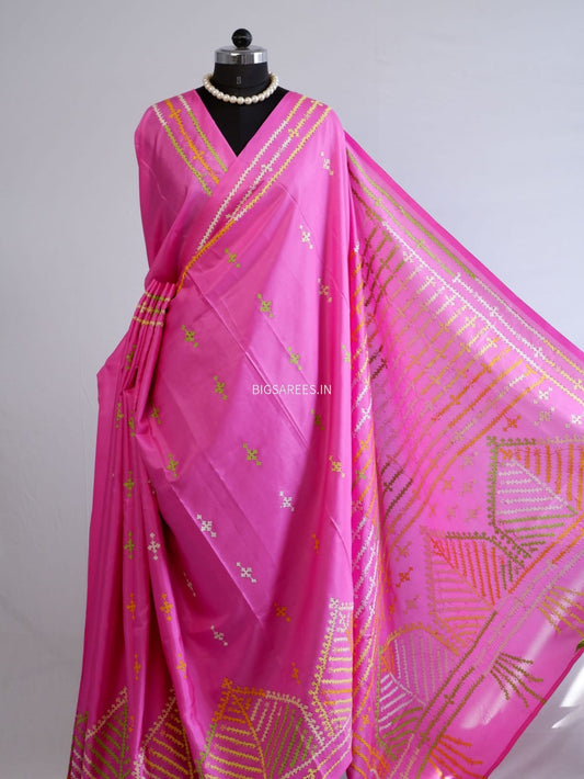 Kutch Work Art SIlk Saree