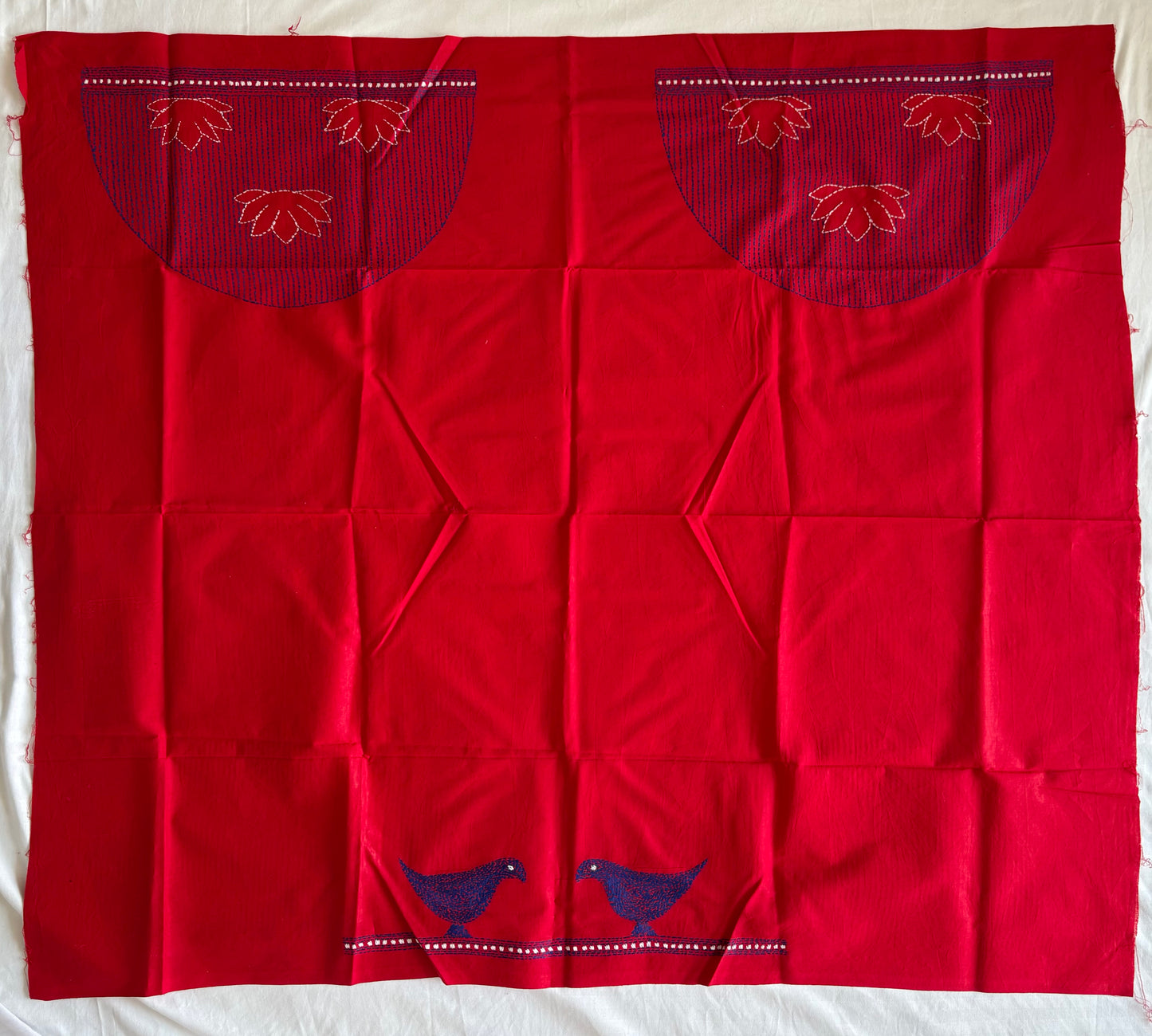 Kantha stitch Cotton Blouse Piece