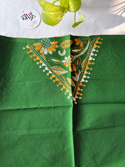 Kantha stitch Cotton Blouse Piece