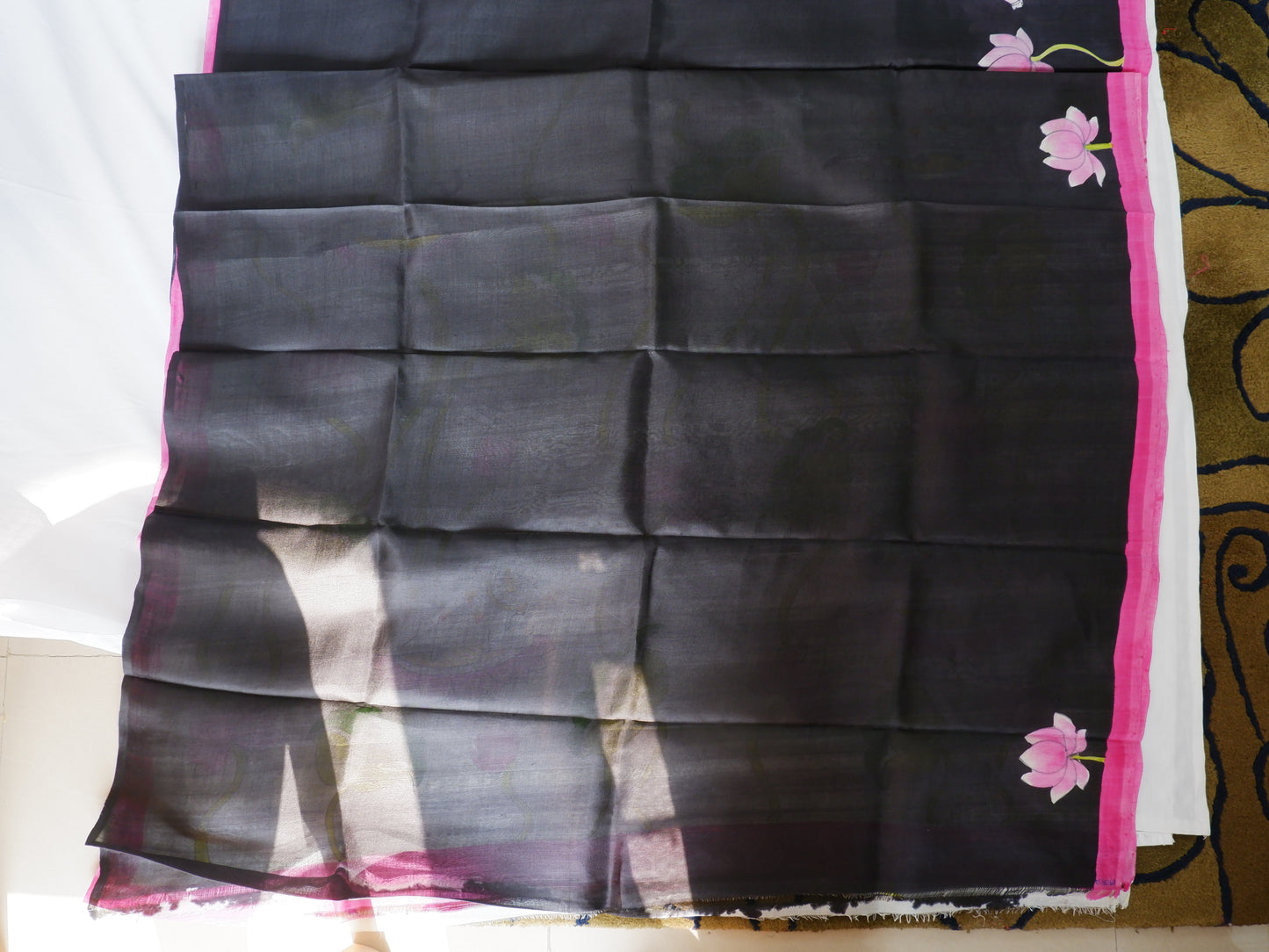 Bishnupuri Hand-Painted  Silk Saree | Pure Silk | Made-On-Order | Silk Mark Certified
