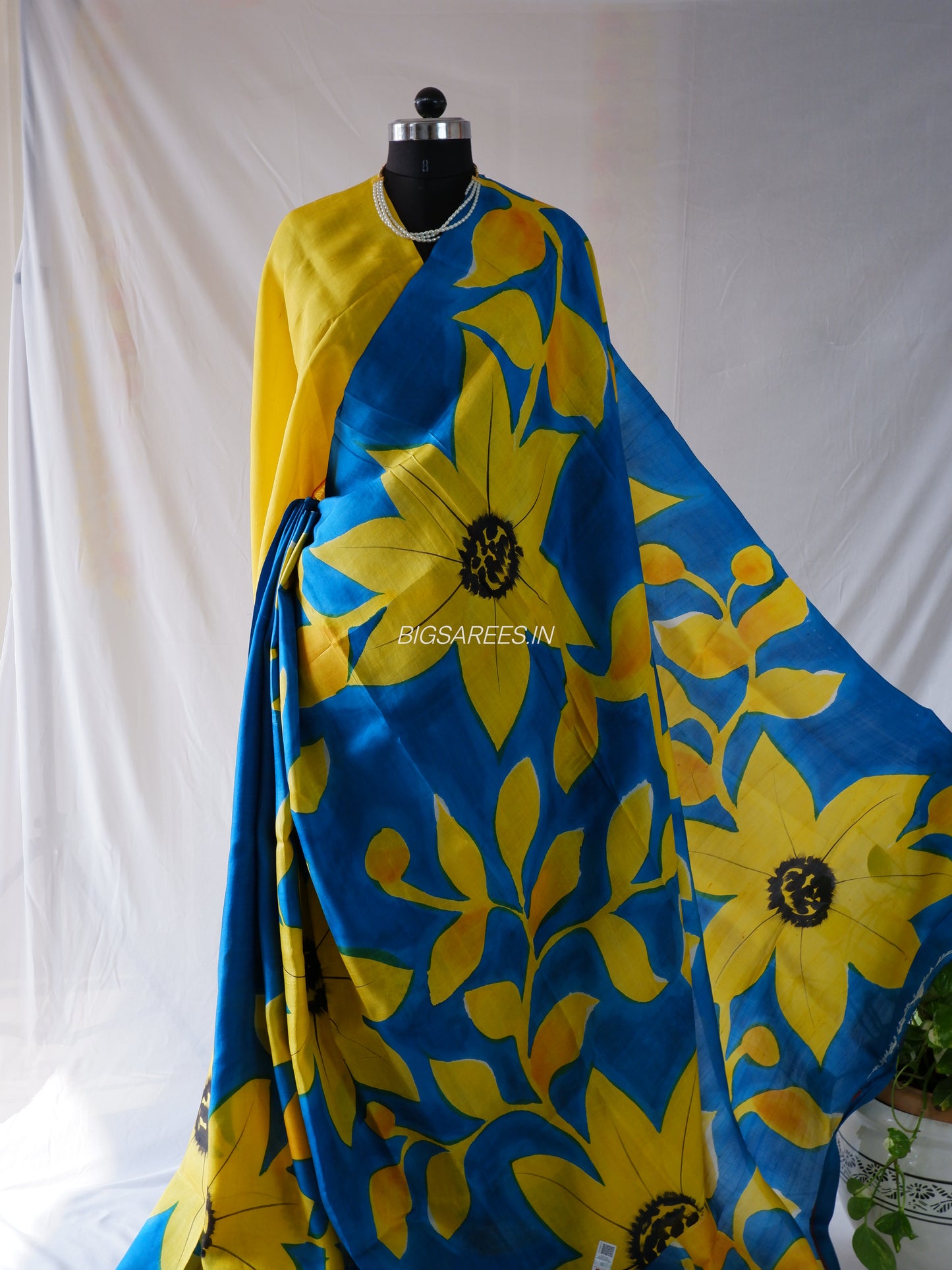 Hand-Painted Bishnupuri Silk Saree | Pure Silk | Silk Mark Certified