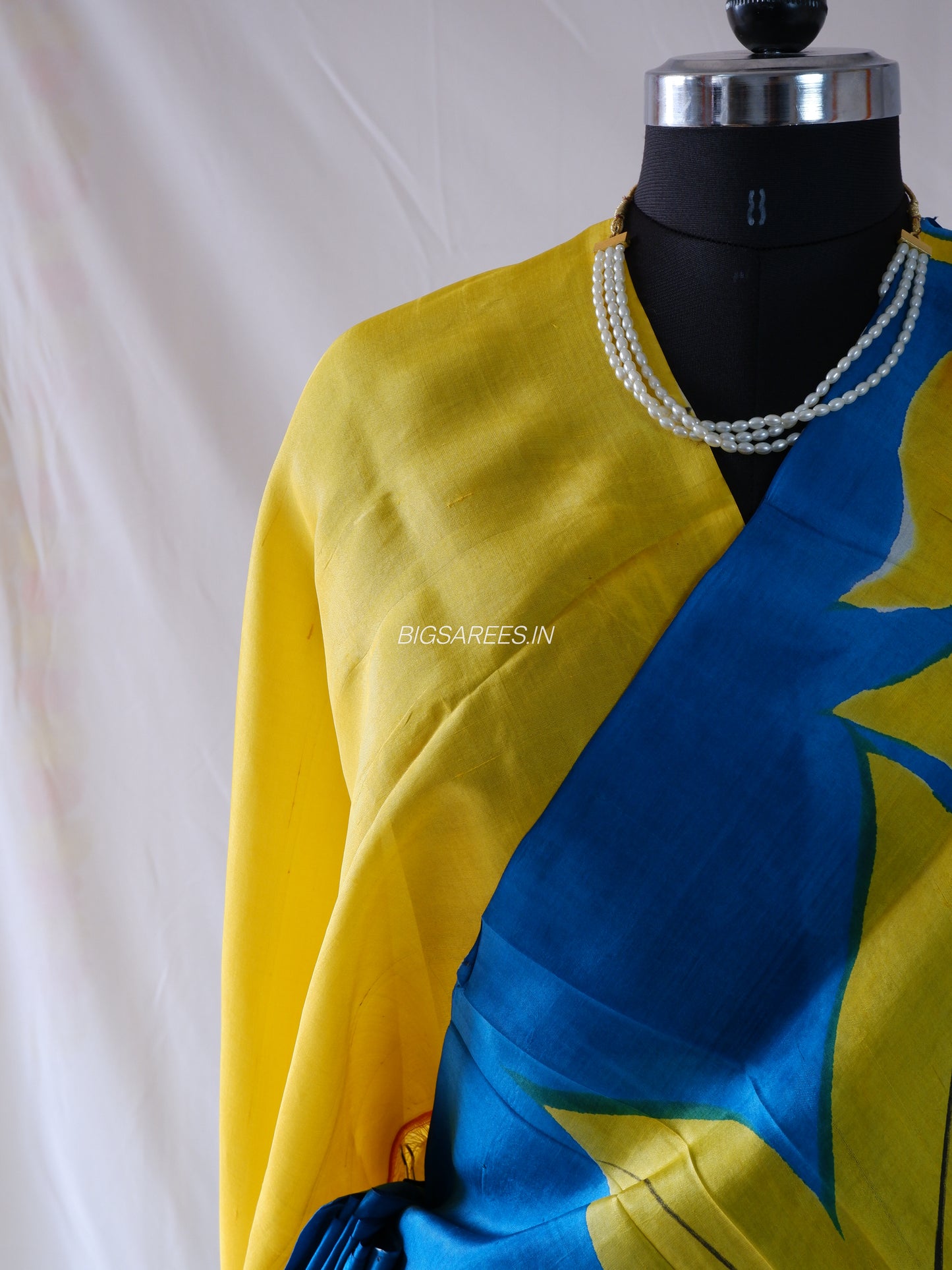 Hand-Painted Bishnupuri Silk Saree | Pure Silk | Silk Mark Certified