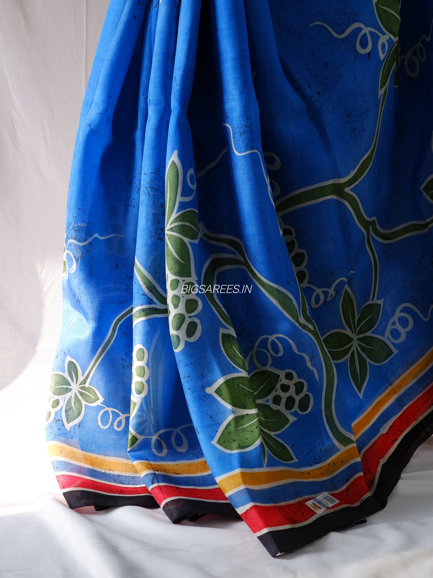 Hand-Painted Bishnupuri Silk Saree | Pure Silk | Silk Mark Certified