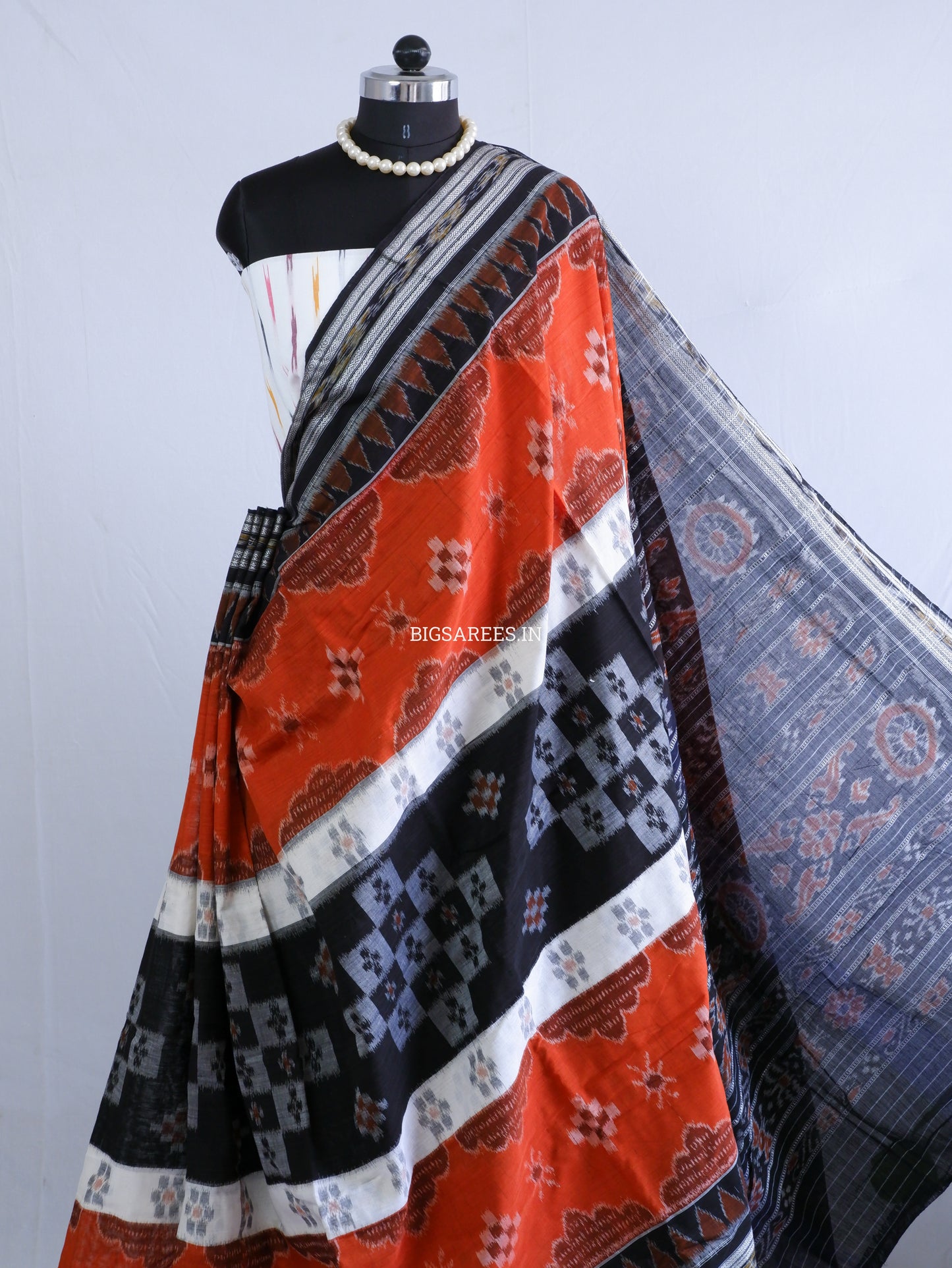 Sambalpuri Ikat Handwoven Saree | Cotton | Multicolor