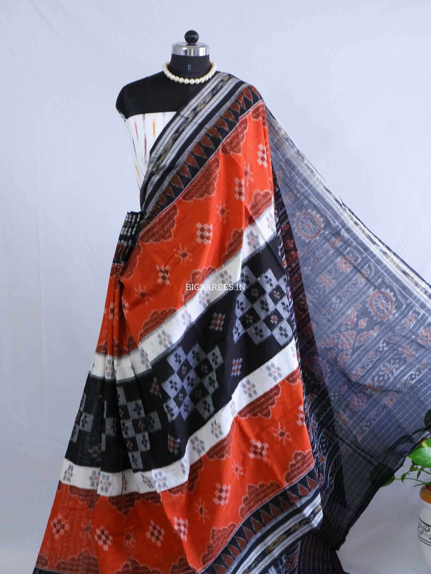 Sambalpuri Ikat Handwoven Saree | Cotton | Multicolor
