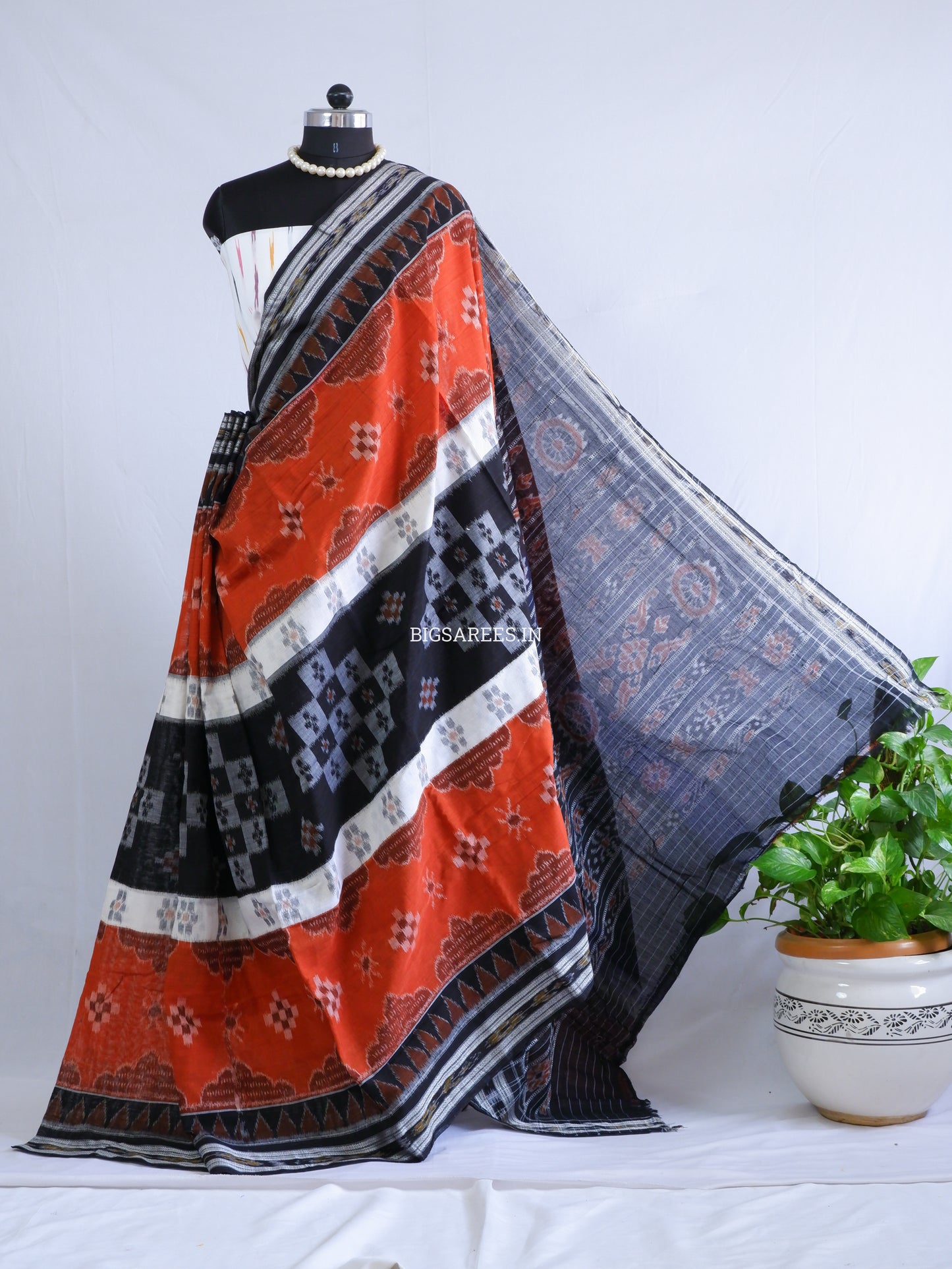 Sambalpuri Ikat Handwoven Saree | Cotton | Multicolor