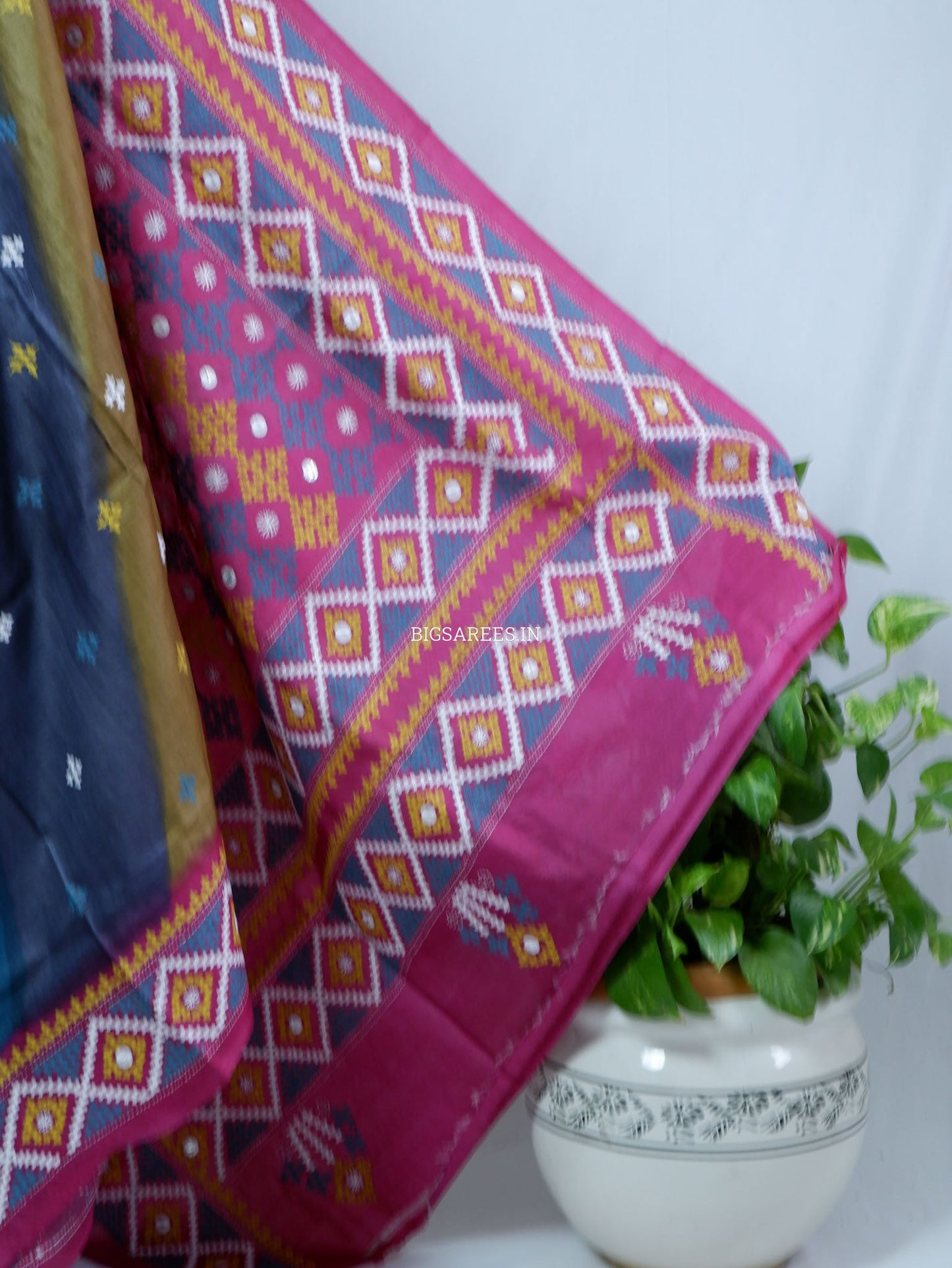 Kutchi Hand Embroidered Saree | Tassar Silk | Silk Marked | Multicolor