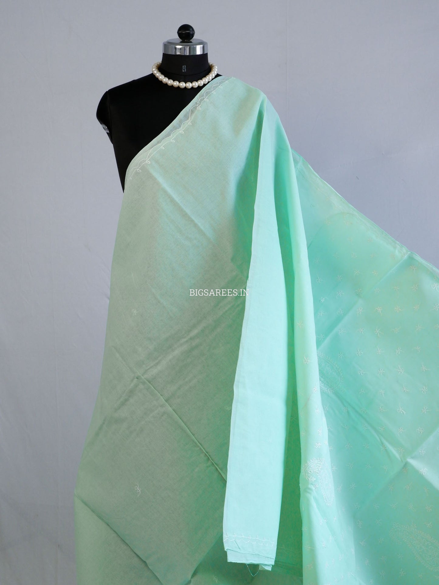 Chikankari Hand-Embroidered Saree | Cotton
