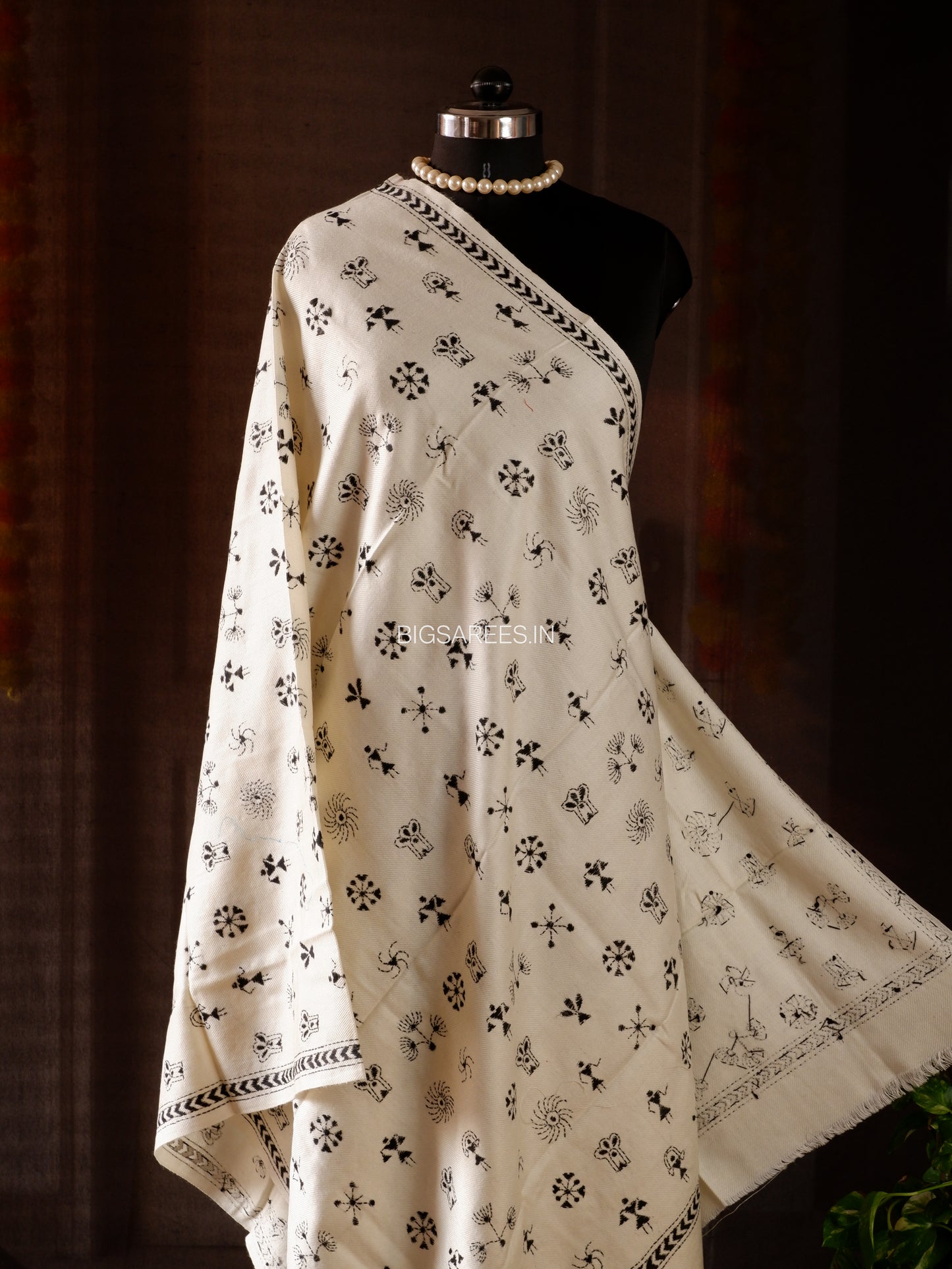 Kantha Hand Embroidered Warm Shawl