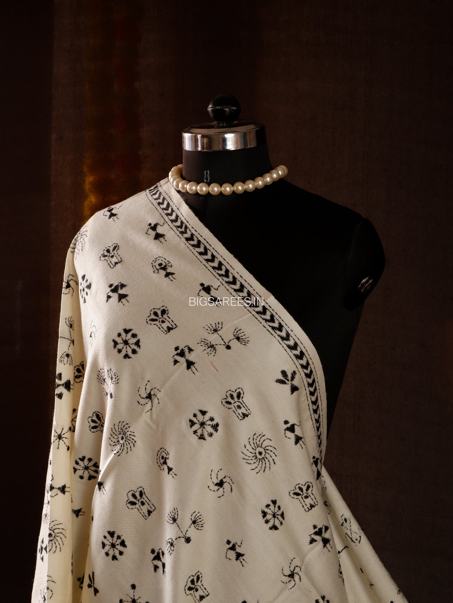 Kantha Hand Embroidered Warm Shawl