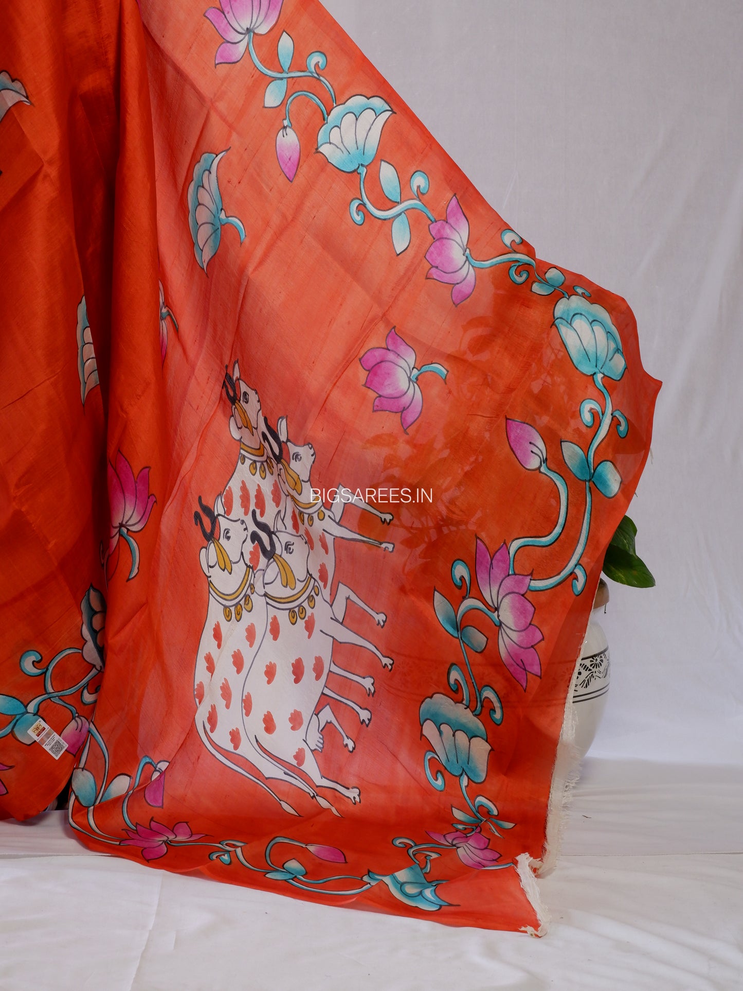 Bishnupuri Hand-Painted  Silk Saree | Pure Silk | Made-On-Order | Silk Mark Certified