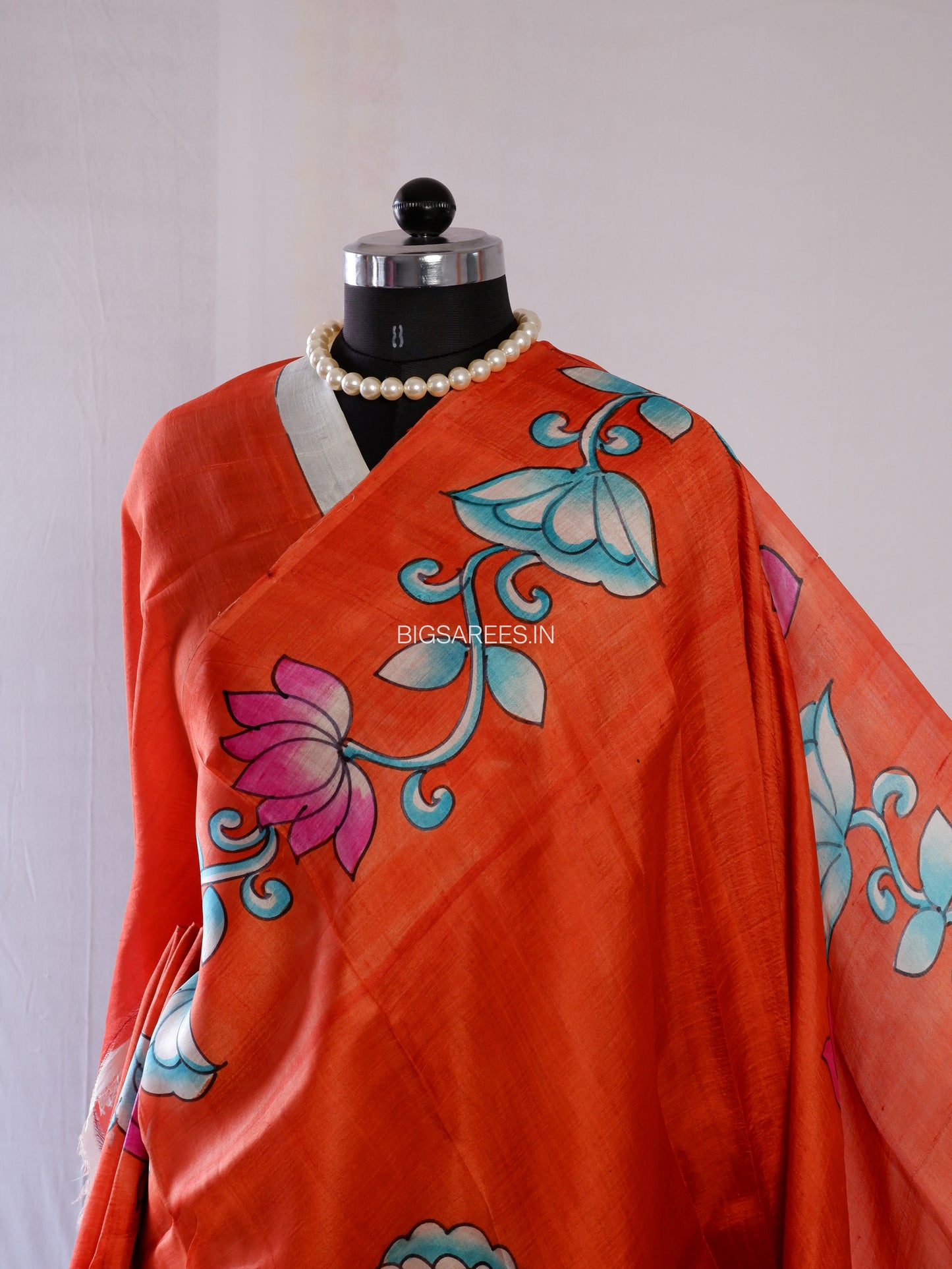 Bishnupuri Hand-Painted  Silk Saree | Pure Silk | Made-On-Order | Silk Mark Certified