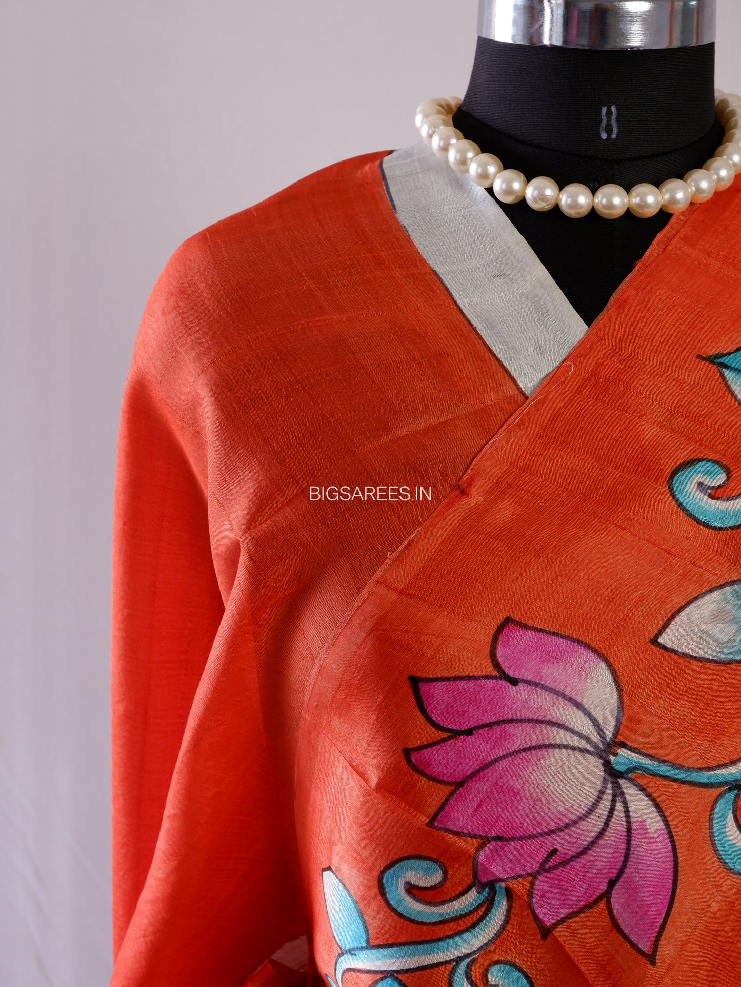 Bishnupuri Hand-Painted  Silk Saree | Pure Silk | Made-On-Order | Silk Mark Certified