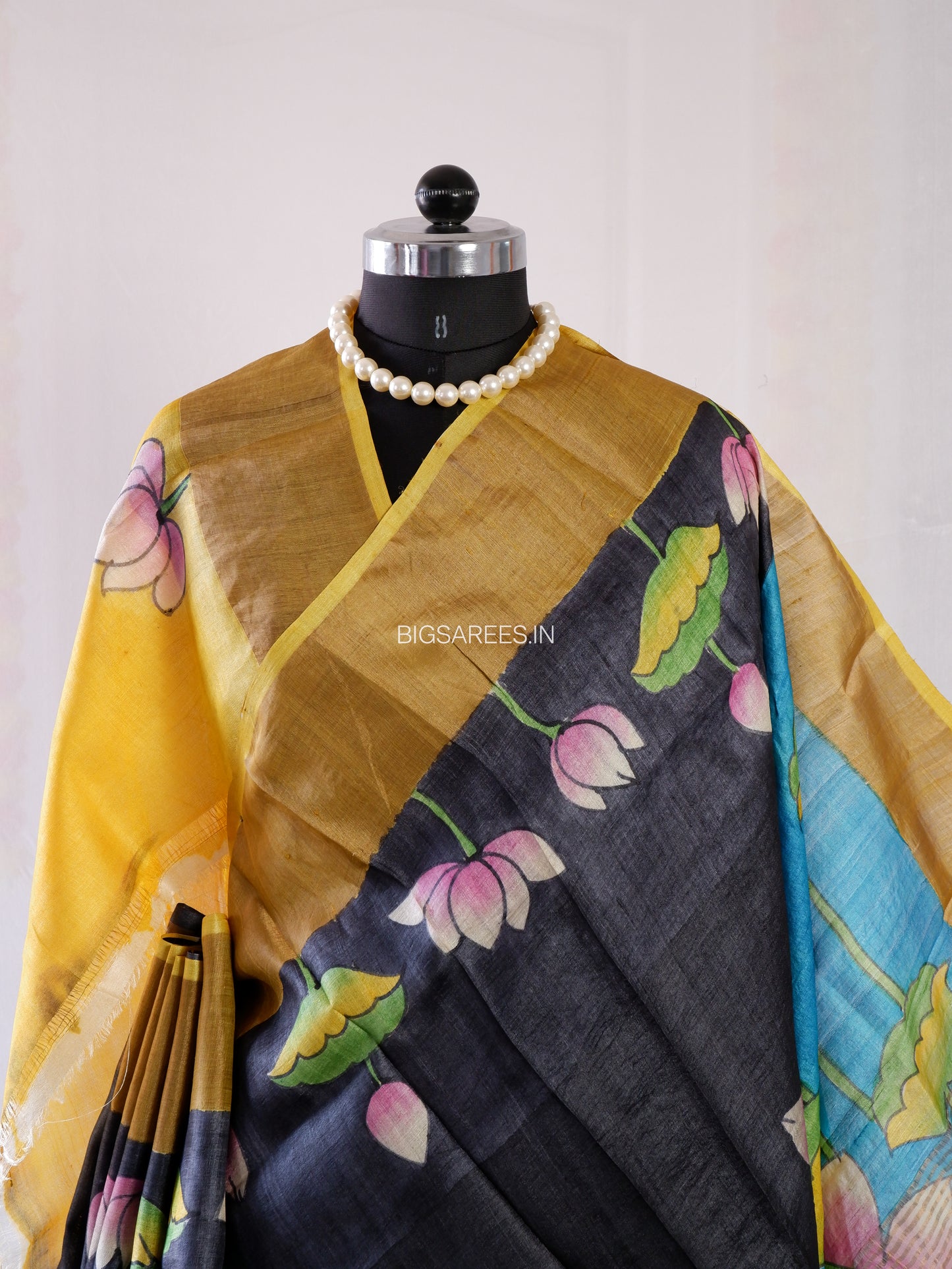 Bishnupuri Hand-Painted  Silk Saree | Pure Silk | Made-On-Order | Silk Mark Certified