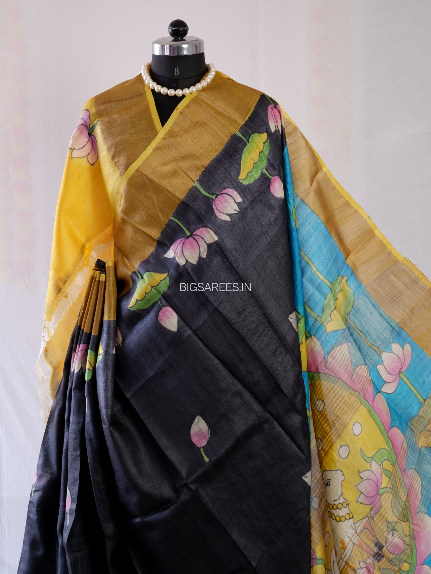 Bishnupuri Hand-Painted  Silk Saree | Pure Silk | Silk Mark Certified (Copy)
