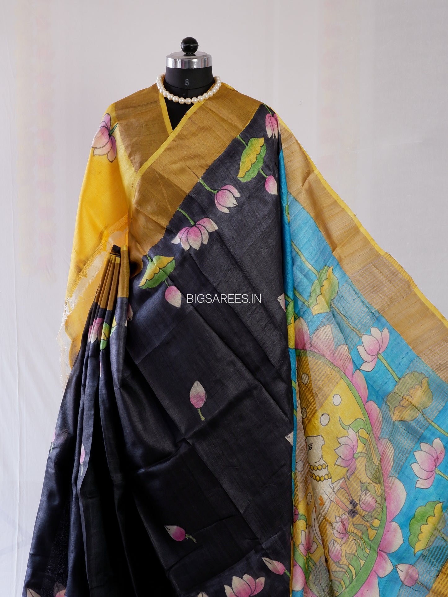 Bishnupuri Hand-Painted  Silk Saree | Pure Silk | Silk Mark Certified (Copy)