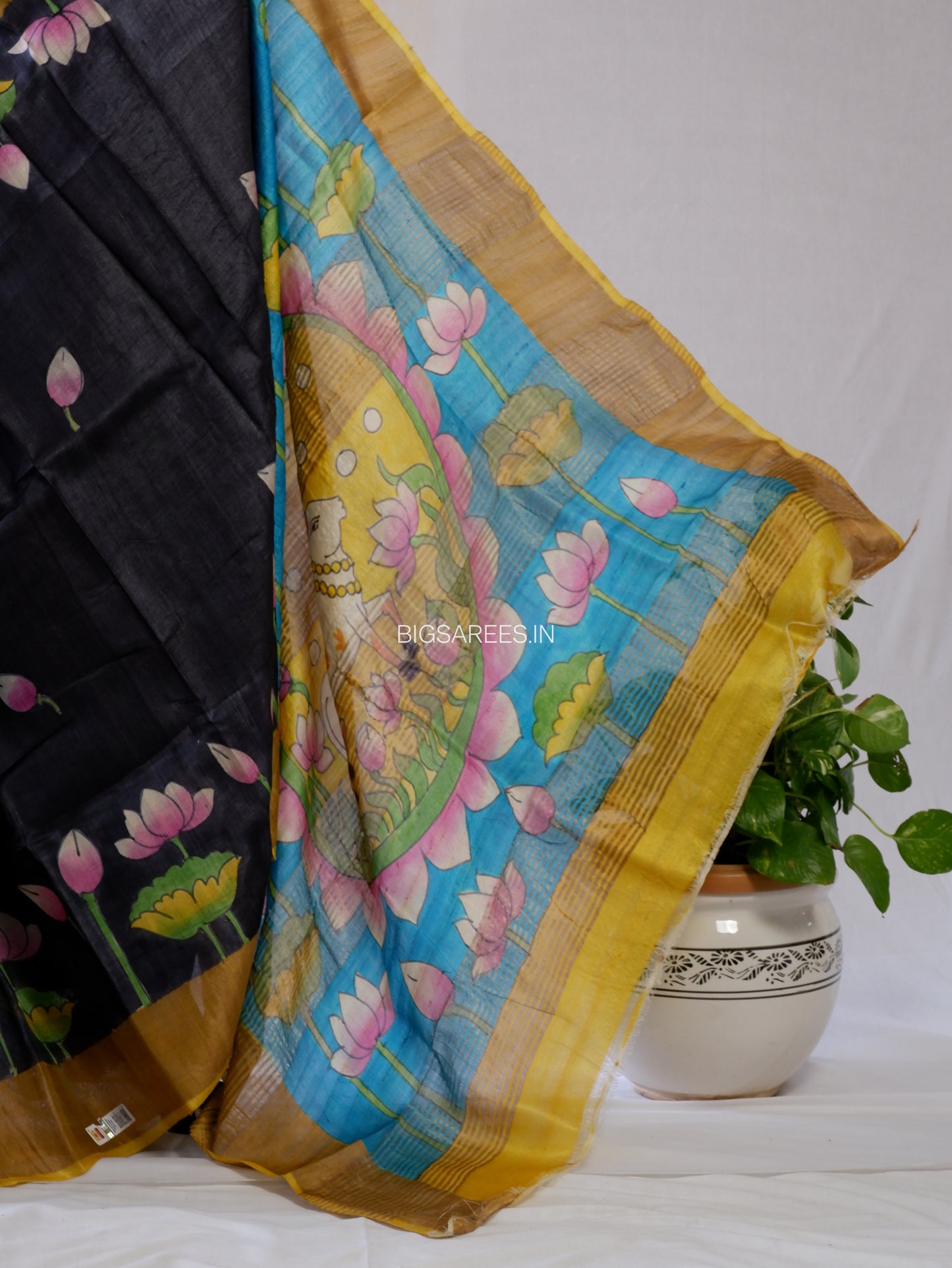 Bishnupuri Hand-Painted  Silk Saree | Pure Silk | Made-On-Order | Silk Mark Certified