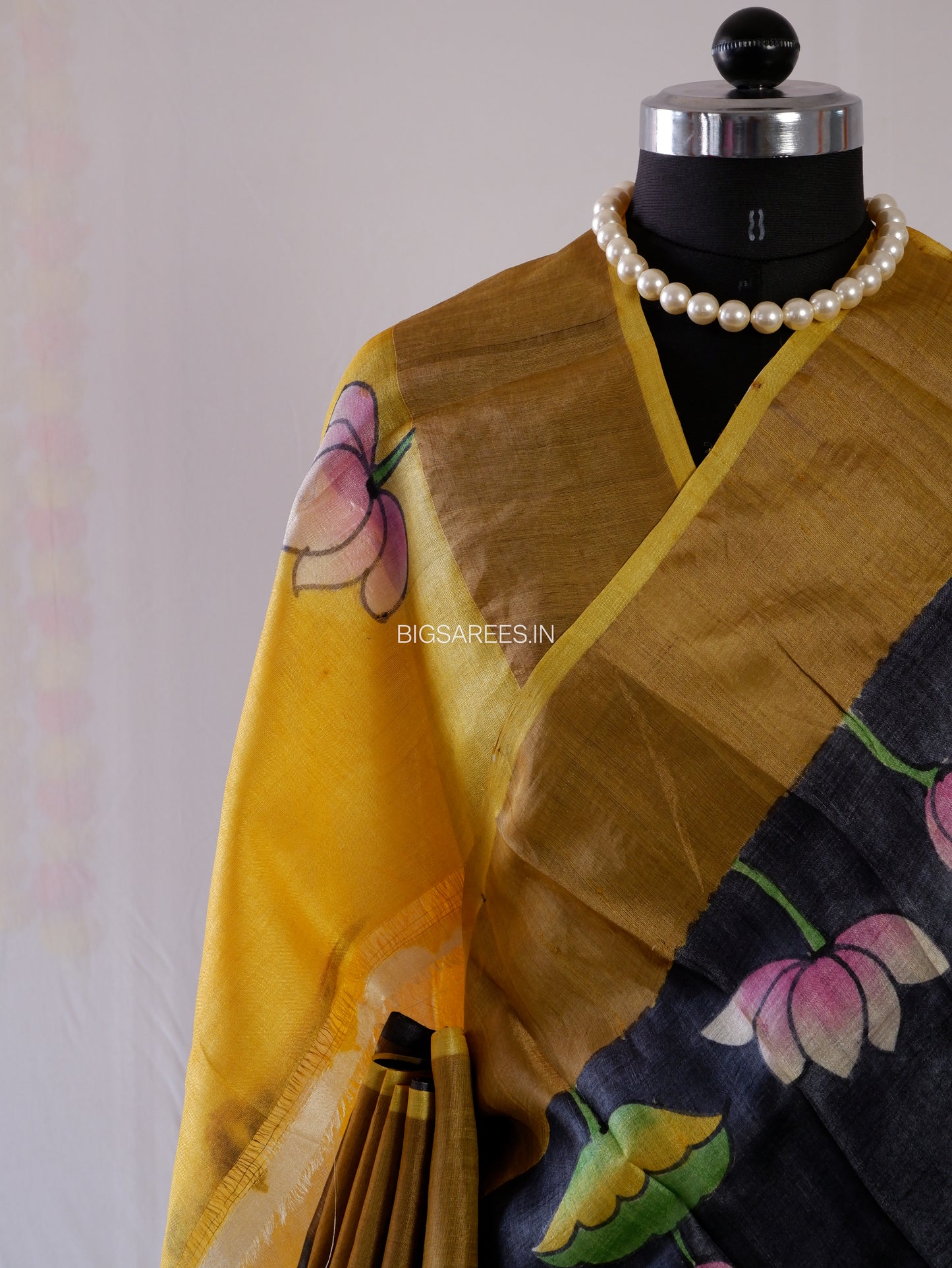 Bishnupuri Hand-Painted  Silk Saree | Pure Silk | Made-On-Order | Silk Mark Certified