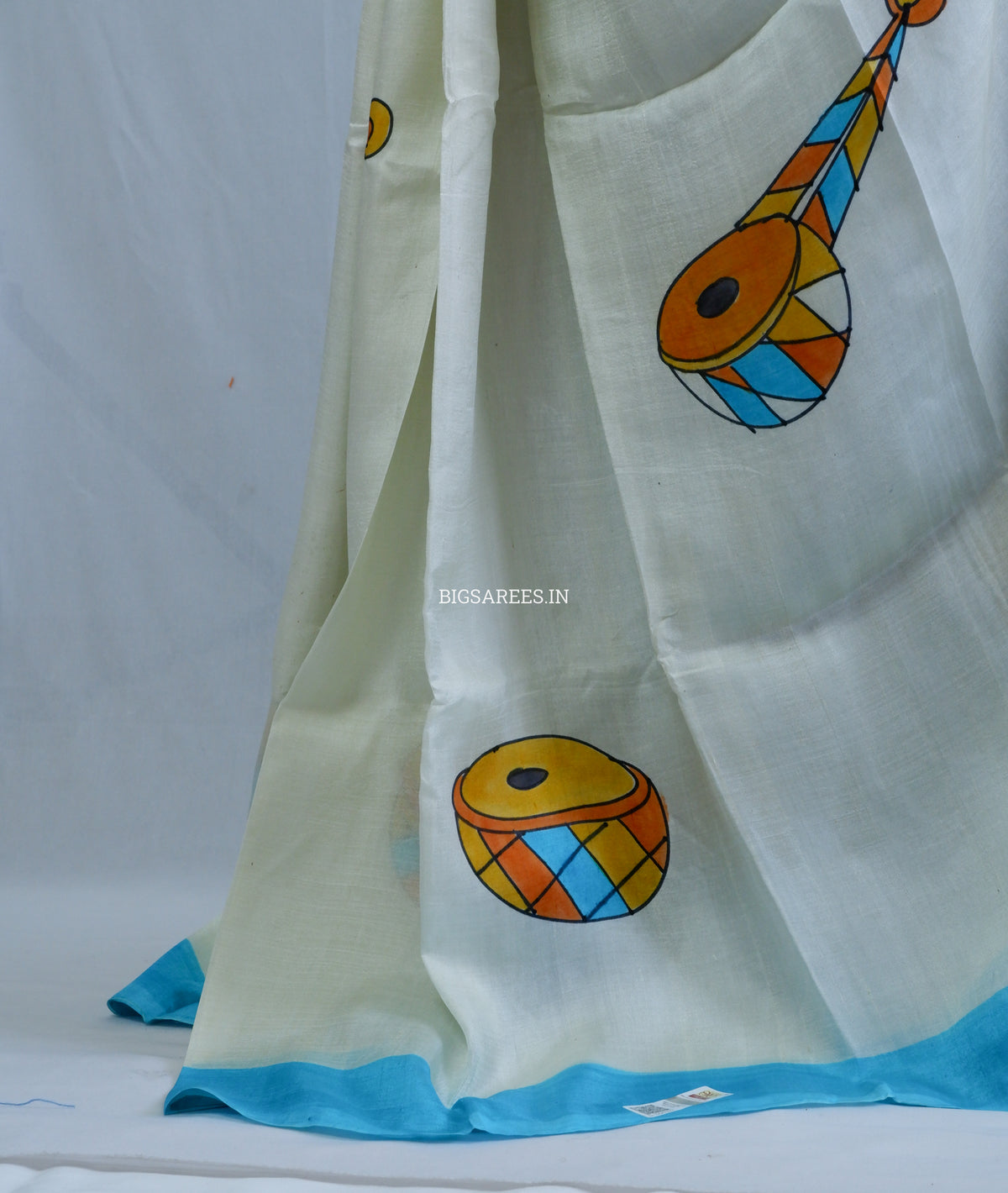 Bishnupuri Hand-Painted  Silk Saree | Pure Silk | Made-On-Order | Silk Mark Certified