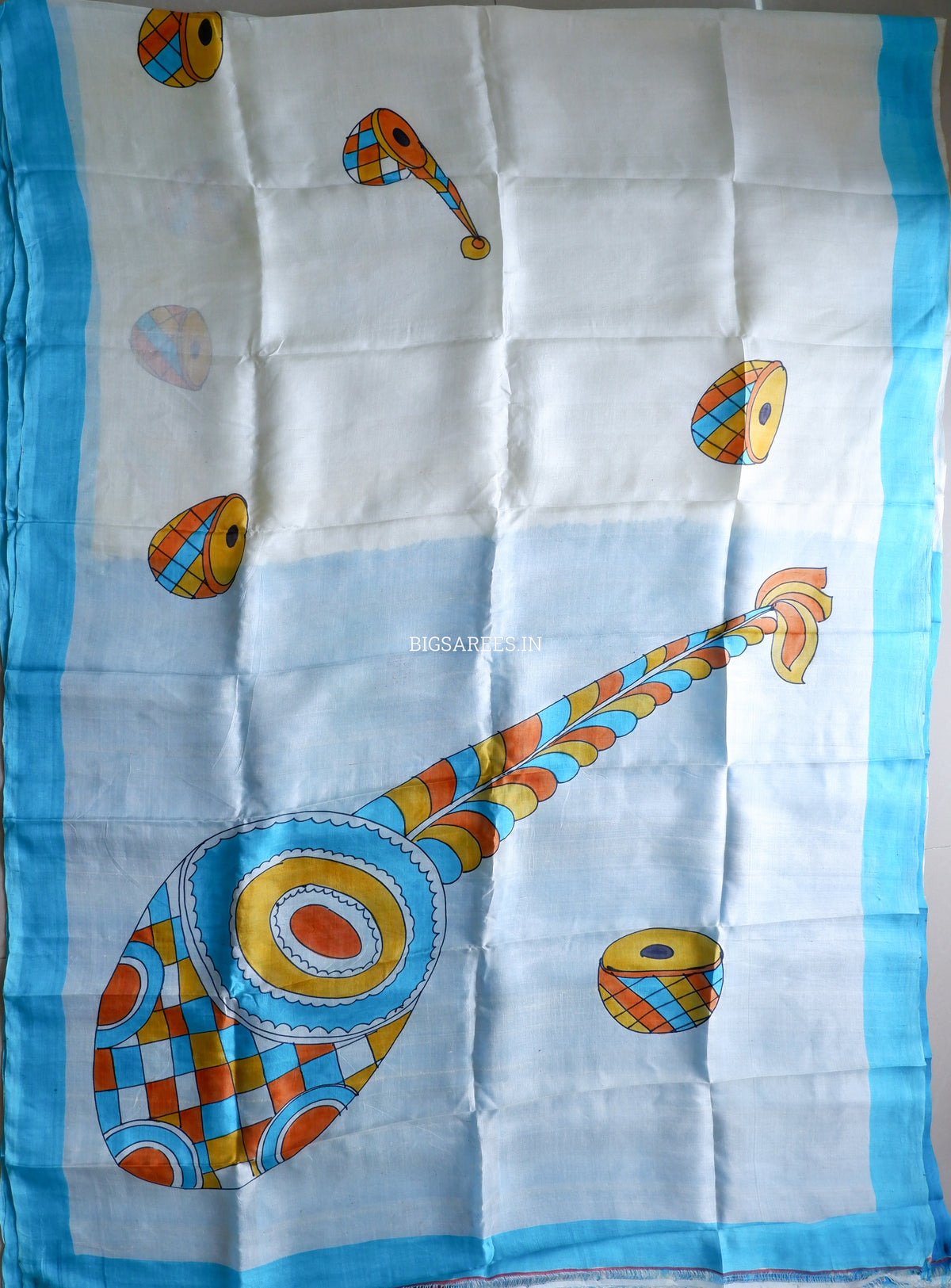 Bishnupuri Hand-Painted  Silk Saree | Pure Silk | Made-On-Order | Silk Mark Certified