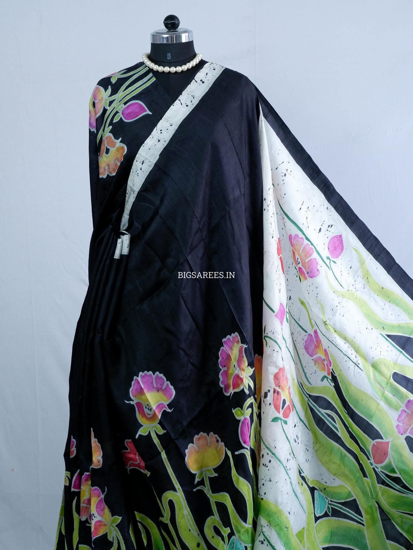 Bishnupuri Hand-Painted  Silk Saree | Pure Silk | Made-On-Order | Silk Mark Certified