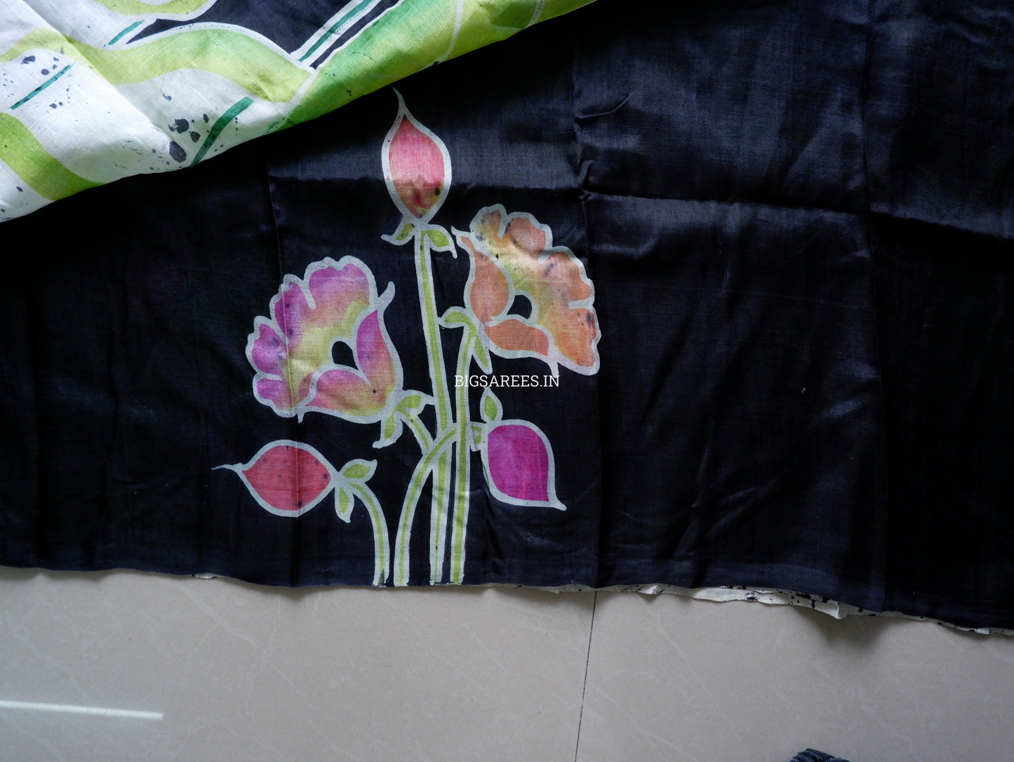 Bishnupuri Hand-Painted  Silk Saree | Pure Silk | Made-On-Order | Silk Mark Certified