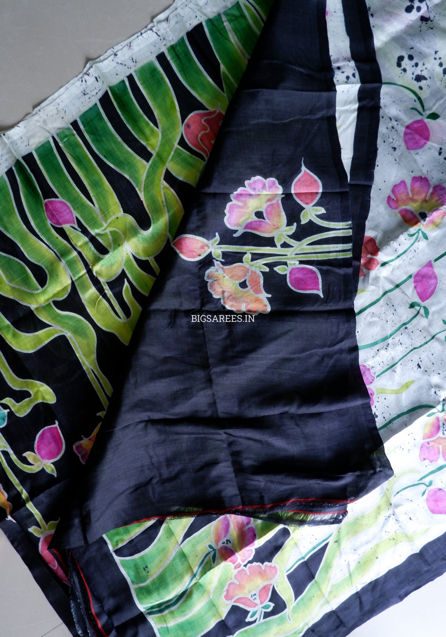 Bishnupuri Hand-Painted  Silk Saree | Pure Silk | Made-On-Order | Silk Mark Certified