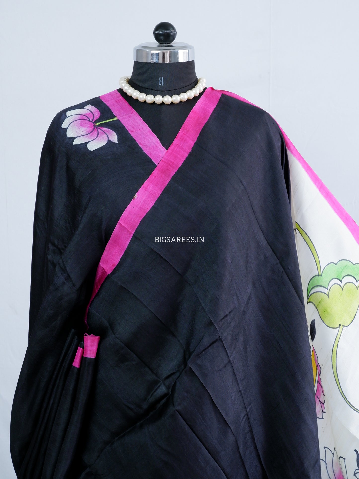 Bishnupuri Hand-Painted  Silk Saree | Pure Silk | Silk Mark Certified