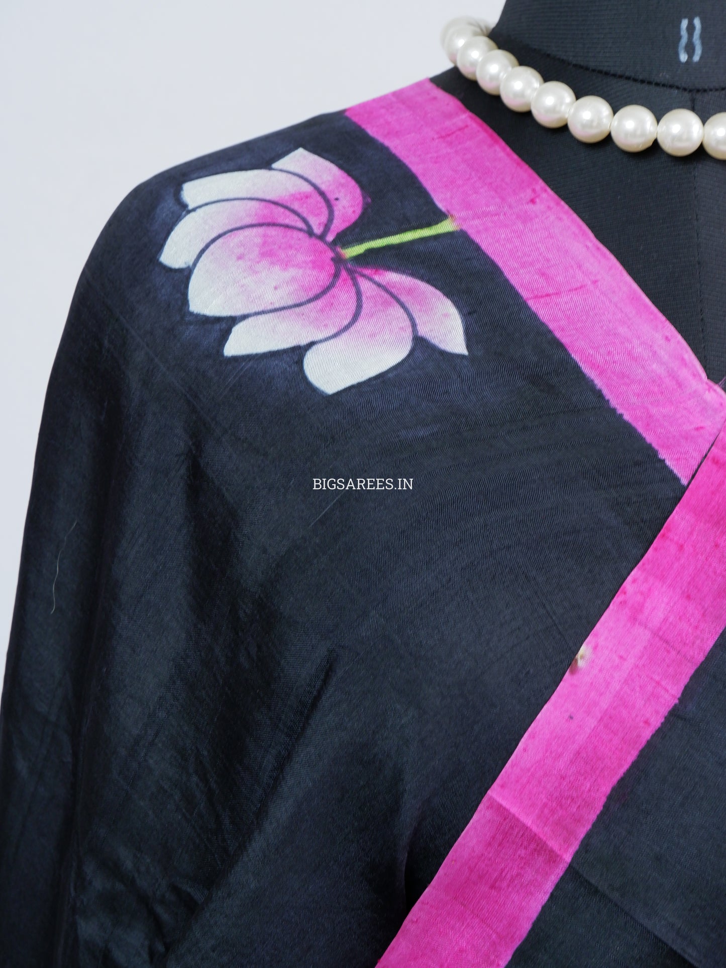 Bishnupuri Hand-Painted  Silk Saree | Pure Silk | Silk Mark Certified