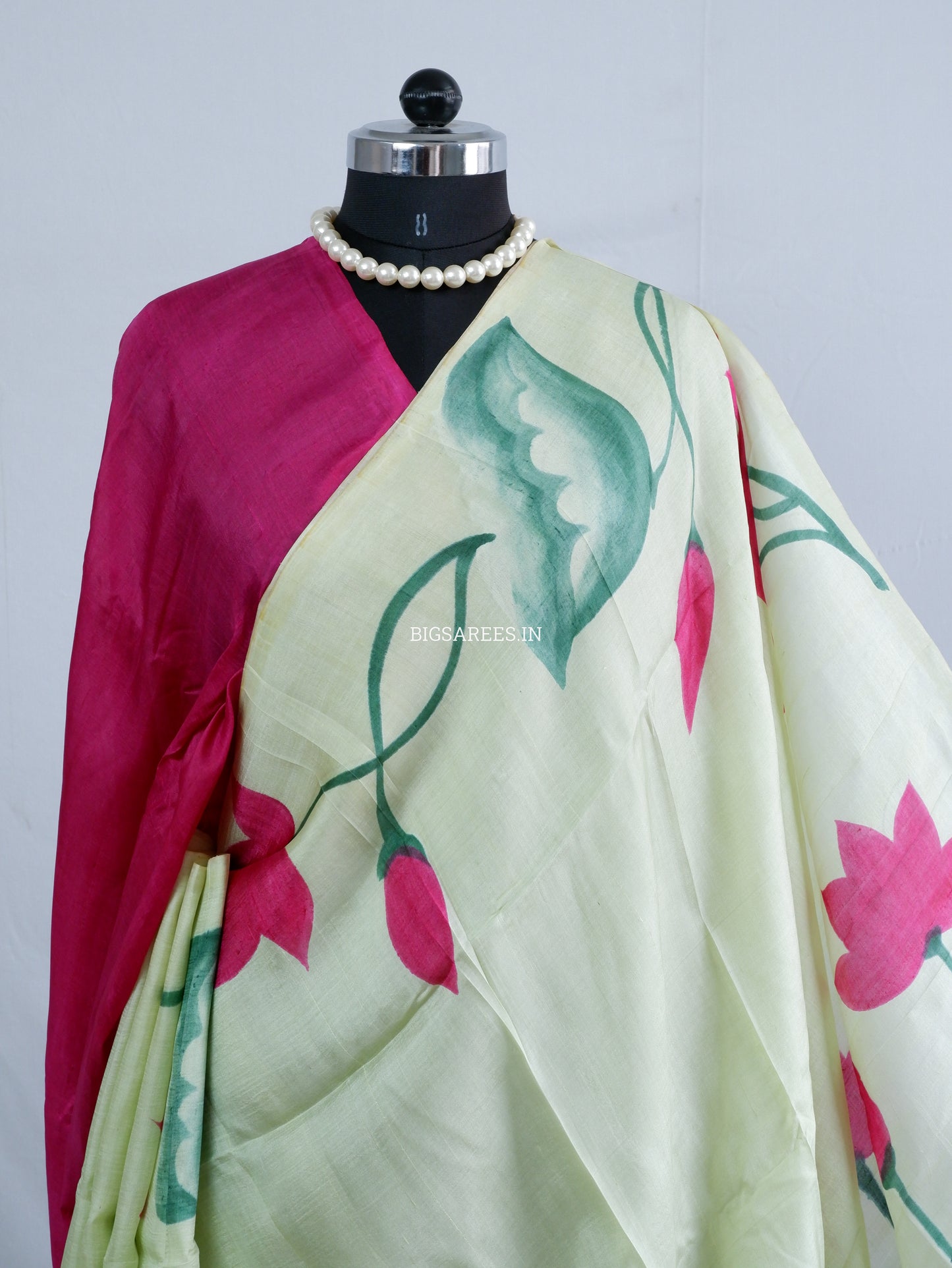 Bishnupuri Hand-Painted  Silk Saree | Pure Silk | Silk Mark Certified