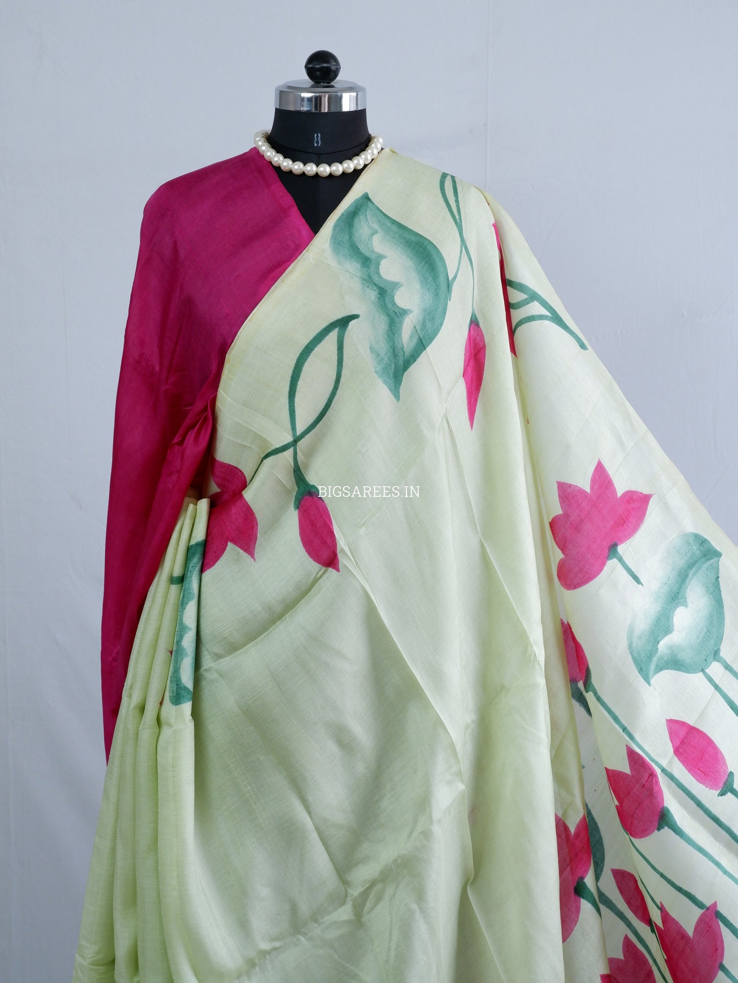 Bishnupuri Hand-Painted  Silk Saree | Pure Silk | Silk Mark Certified