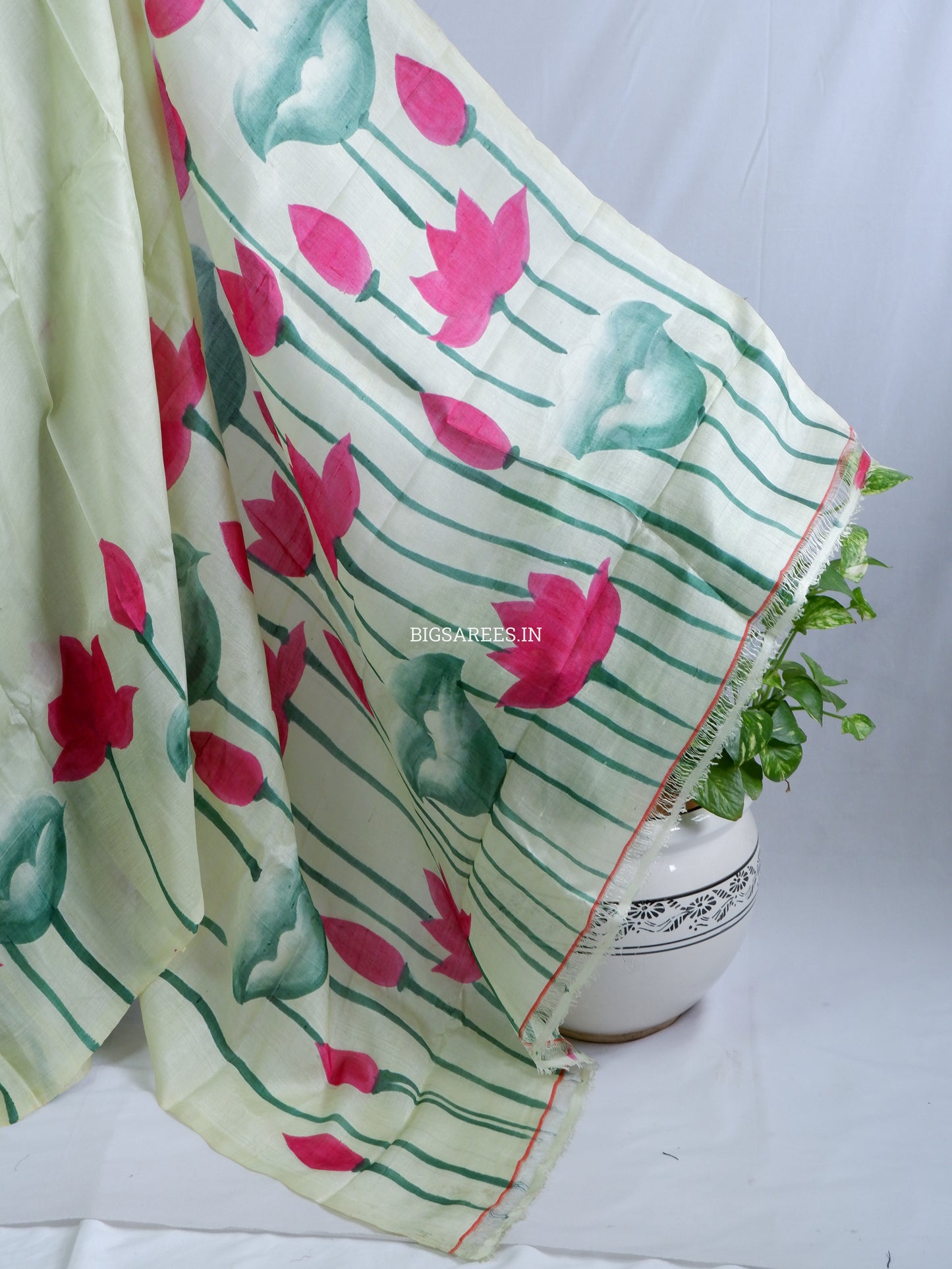 Bishnupuri Hand-Painted  Silk Saree | Pure Silk | Silk Mark Certified