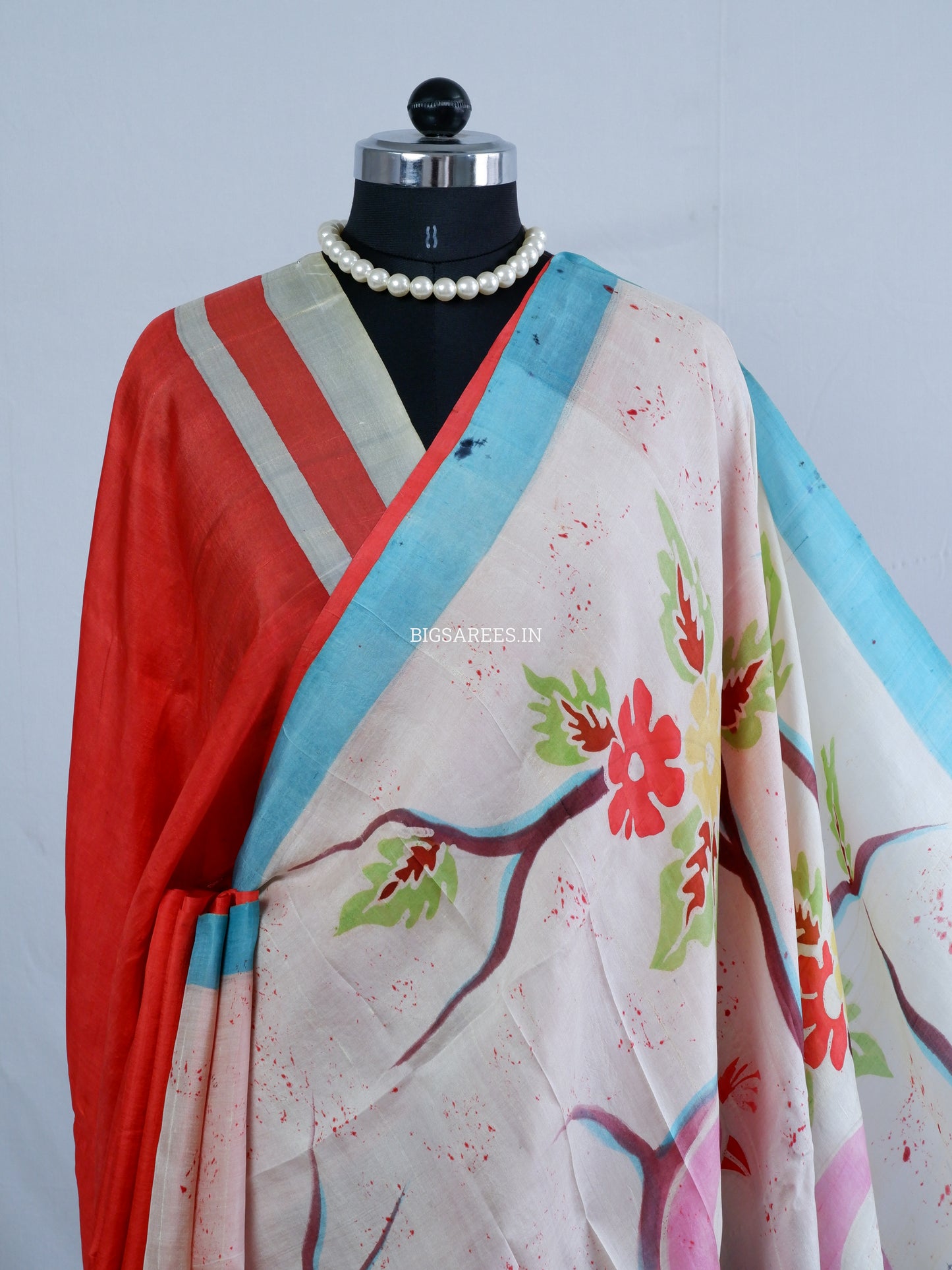 Bishnupuri Hand-Painted  Silk Saree | Pure Silk | Made-On-Order | Silk Mark Certified