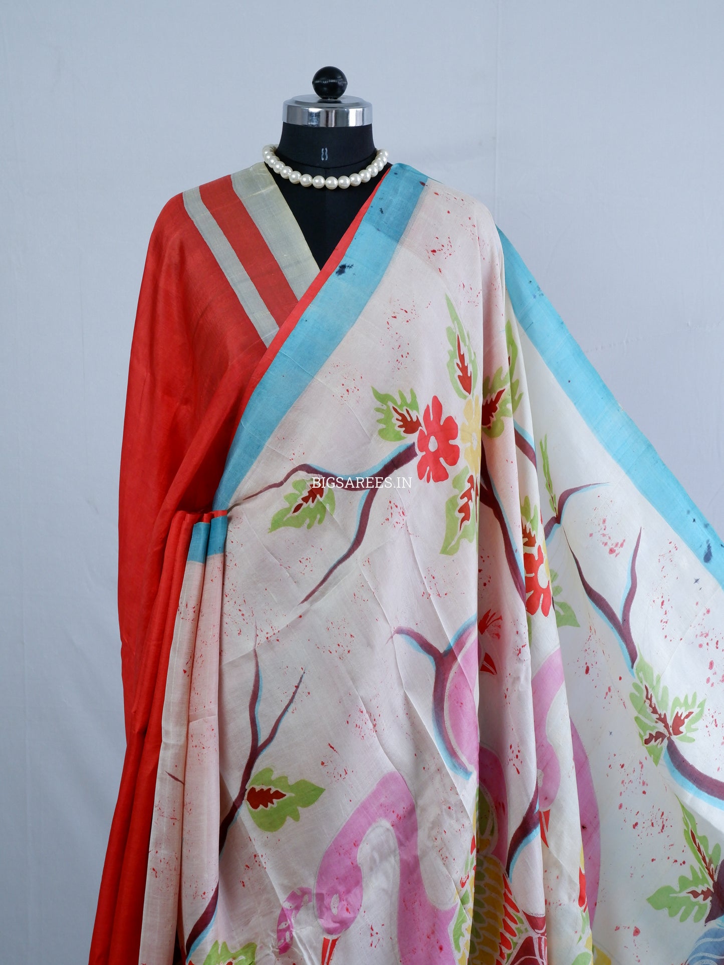 Bishnupuri Hand-Painted  Silk Saree | Pure Silk | Made-On-Order | Silk Mark Certified