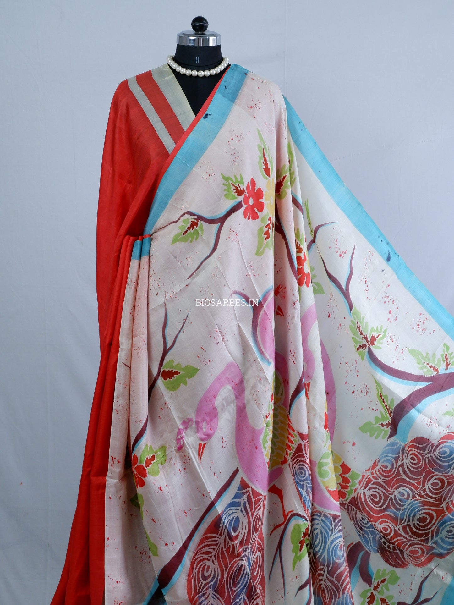 Bishnupuri Hand-Painted  Silk Saree | Pure Silk | Made-On-Order | Silk Mark Certified