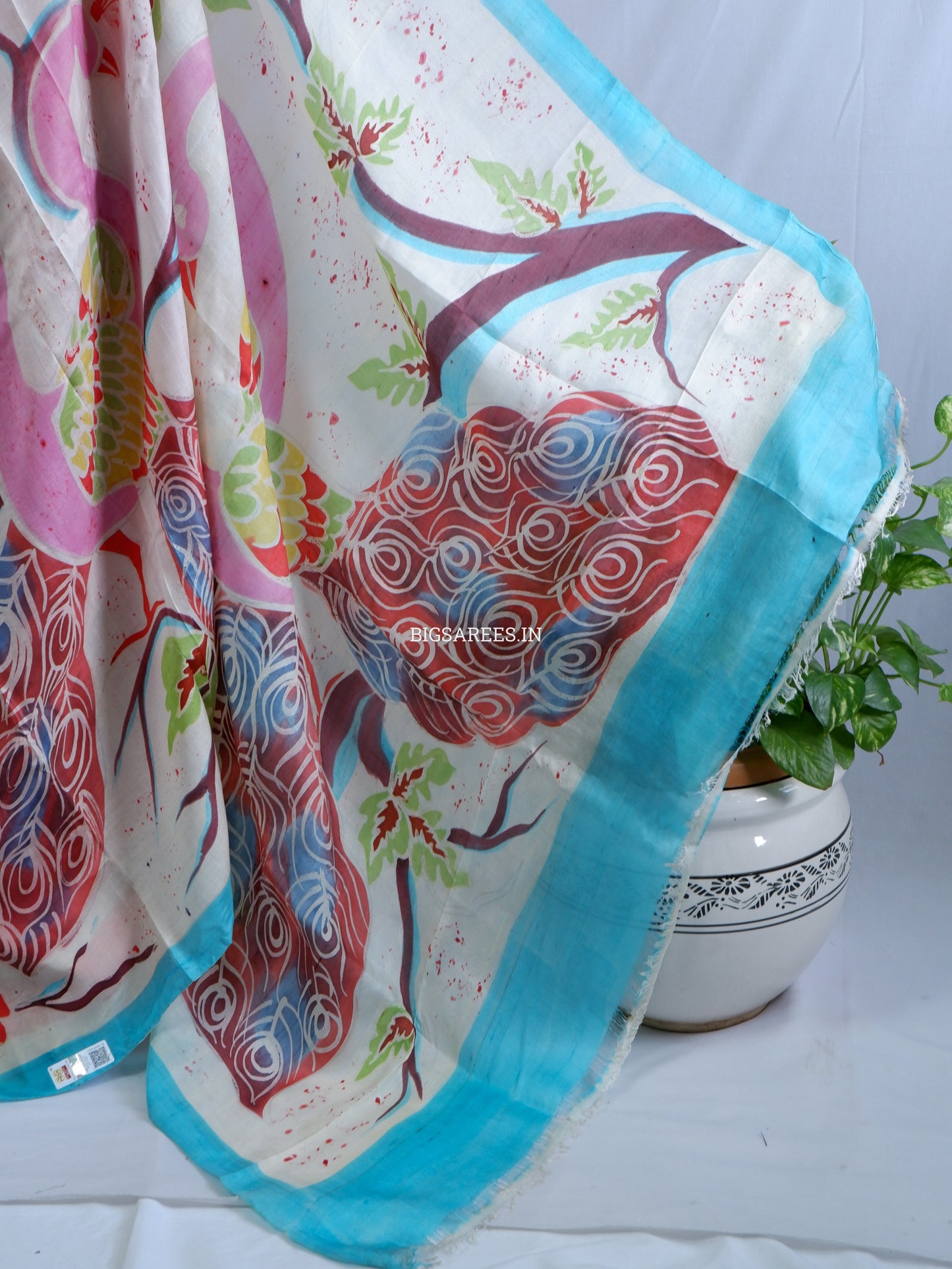 Bishnupuri Hand-Painted  Silk Saree | Pure Silk | Made-On-Order | Silk Mark Certified