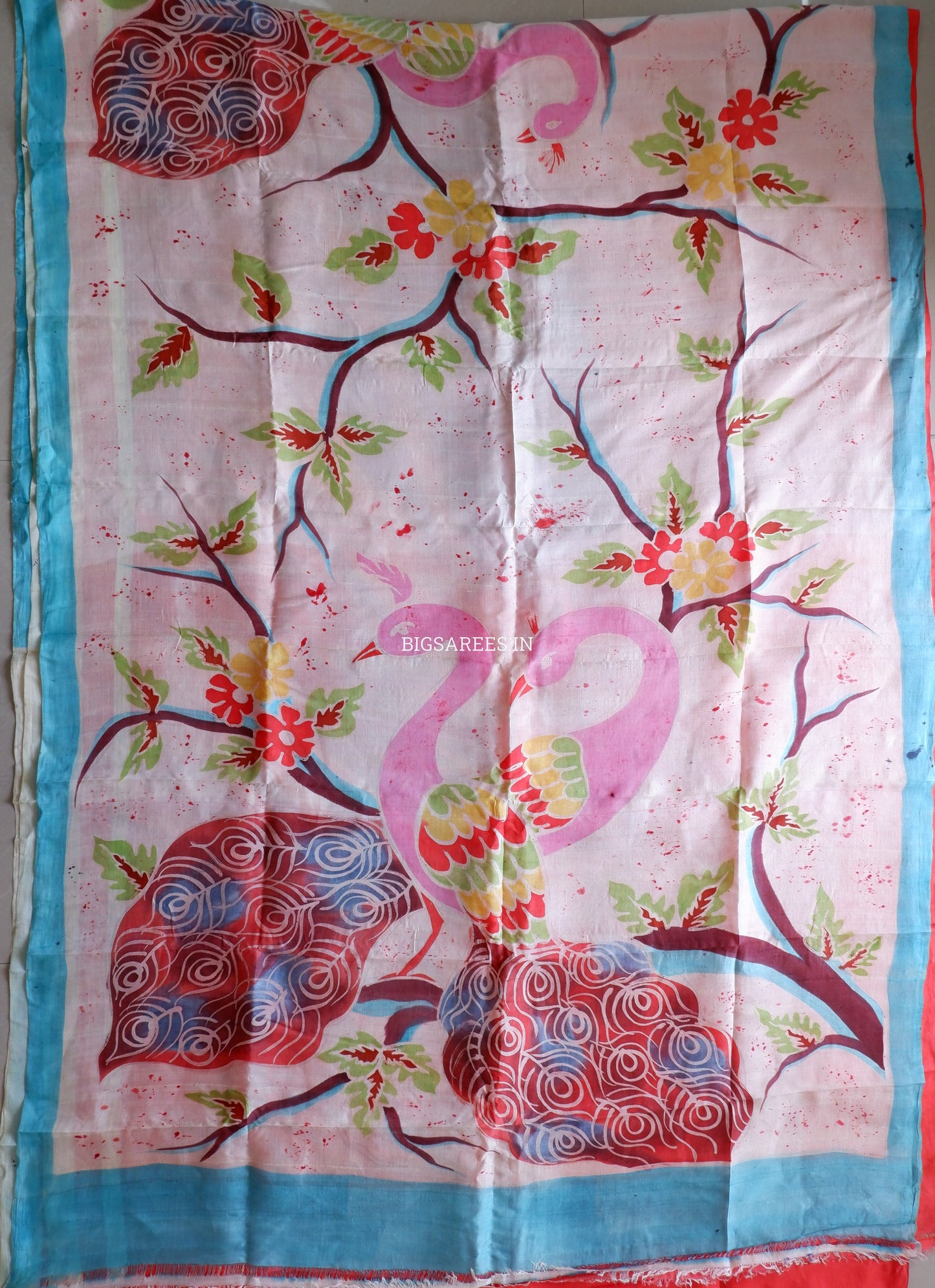 Bishnupuri Hand-Painted  Silk Saree | Pure Silk | Made-On-Order | Silk Mark Certified