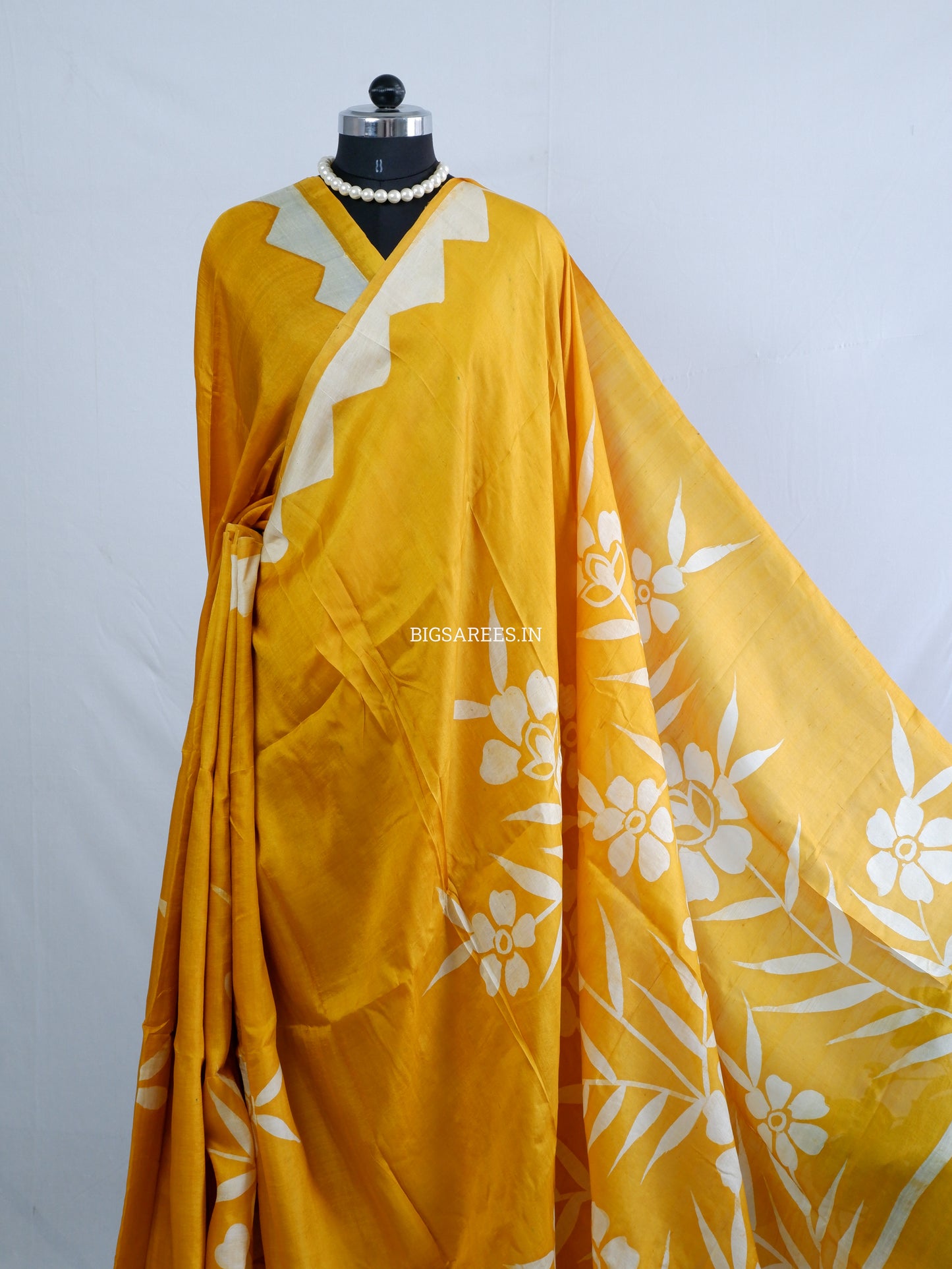 Hand-Painted Bishnupuri Silk Saree | Pure Silk | Silk Mark Certified