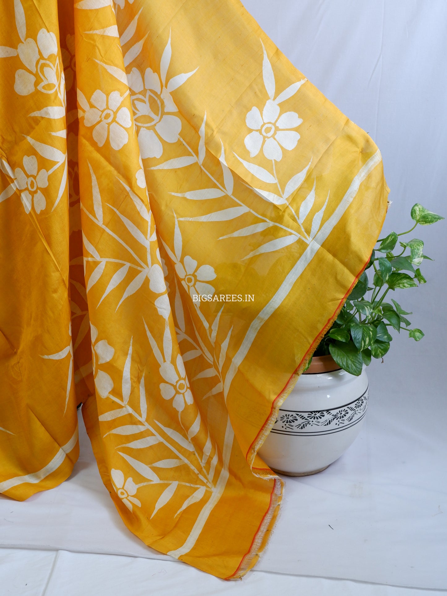 Hand-Painted Bishnupuri Silk Saree | Pure Silk | Silk Mark Certified