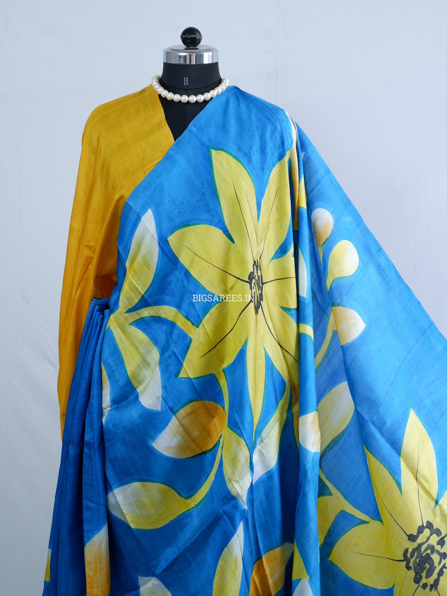 Hand-Painted Bishnupuri Silk Saree | Pure Silk | Silk Mark Certified