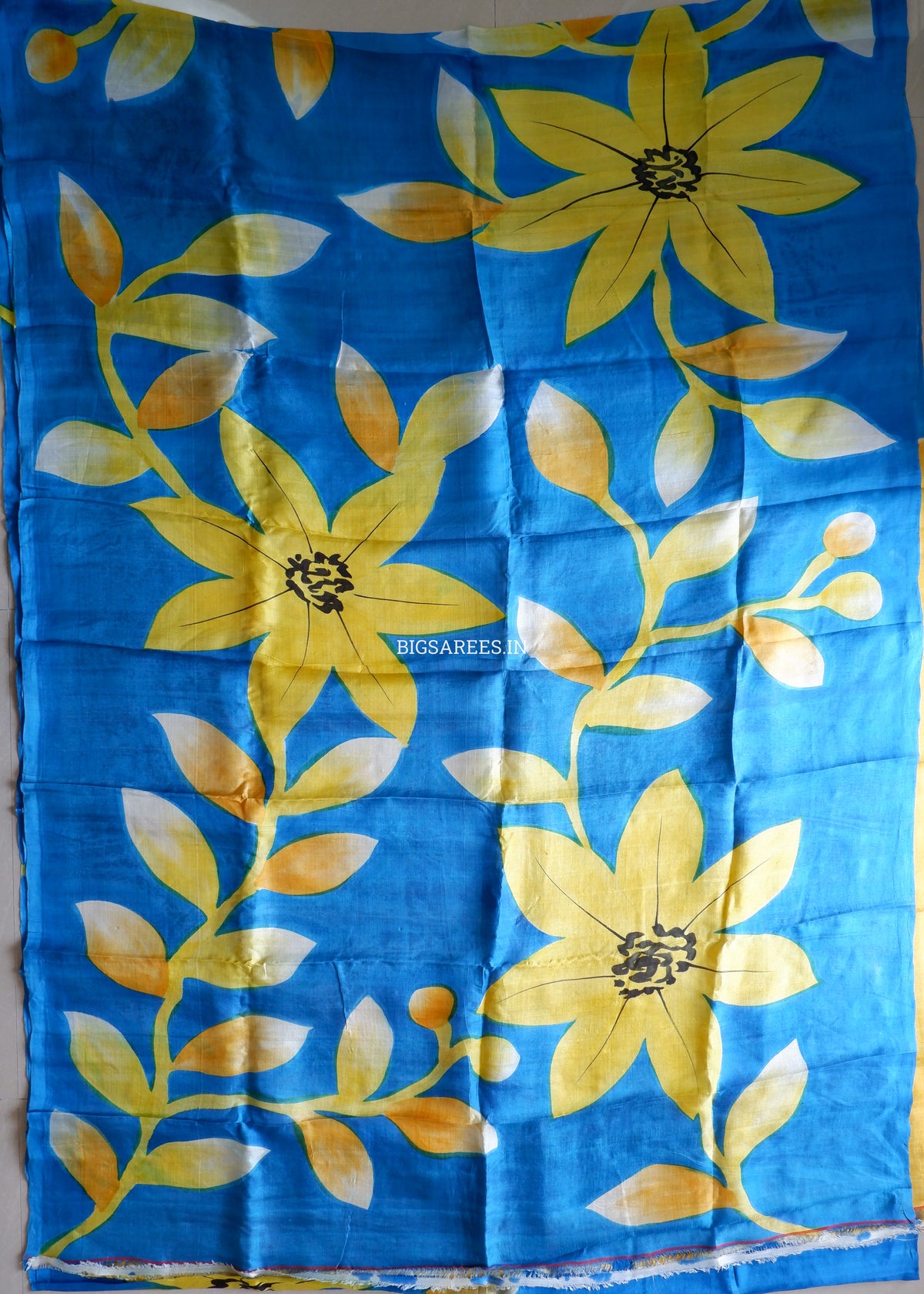 Hand-Painted Bishnupuri Silk Saree | Pure Silk | Silk Mark Certified