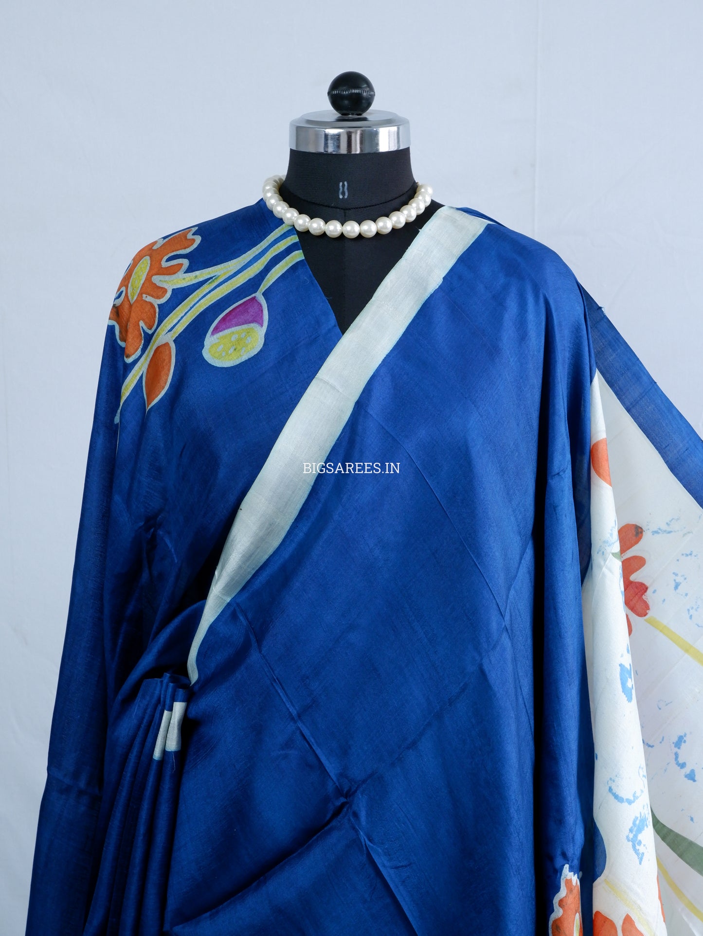 Bishnupuri Hand-Painted  Silk Saree | Pure Silk | Made-On-Order | Silk Mark Certified