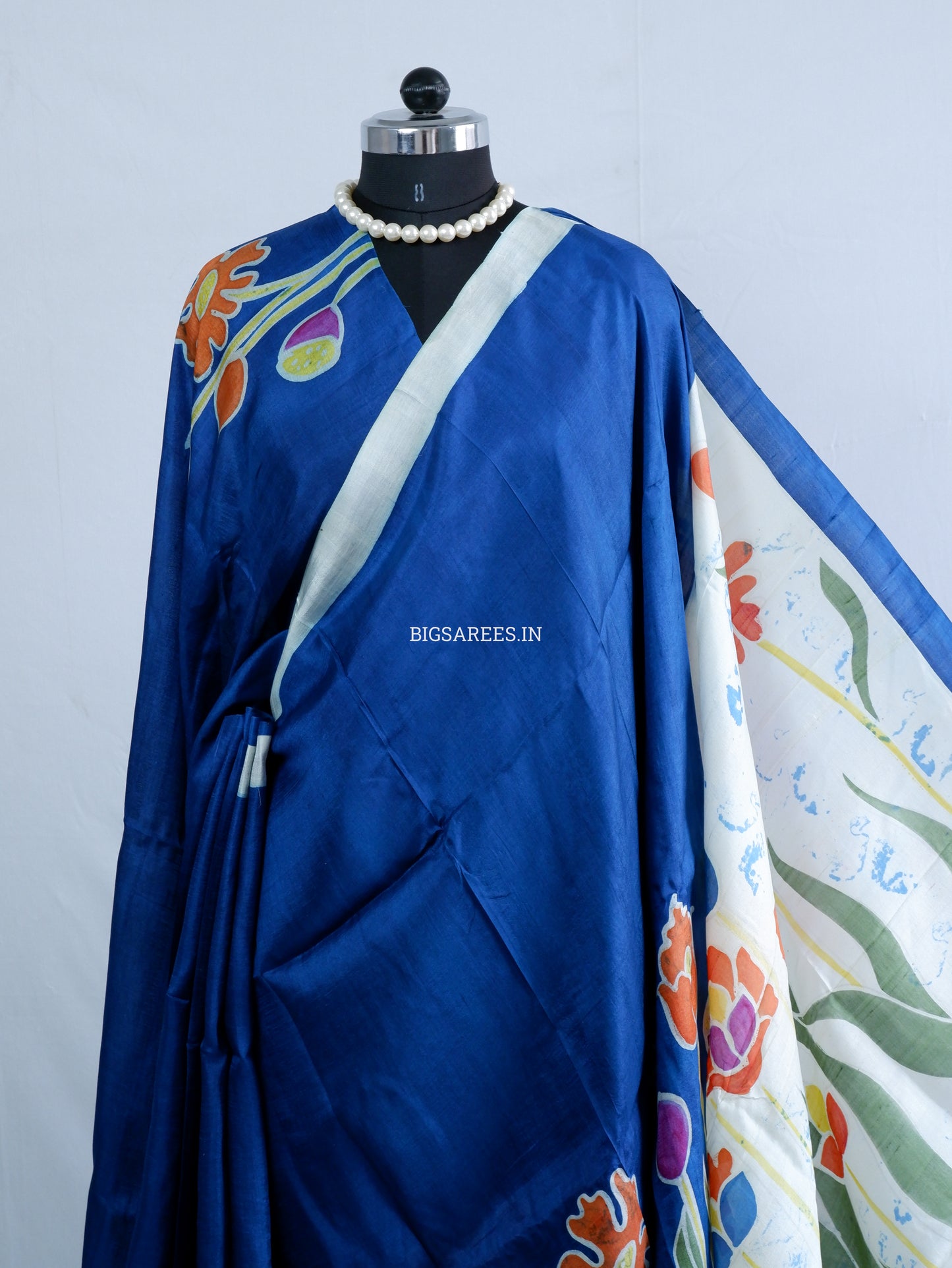 Bishnupuri Hand-Painted  Silk Saree | Pure Silk | Made-On-Order | Silk Mark Certified