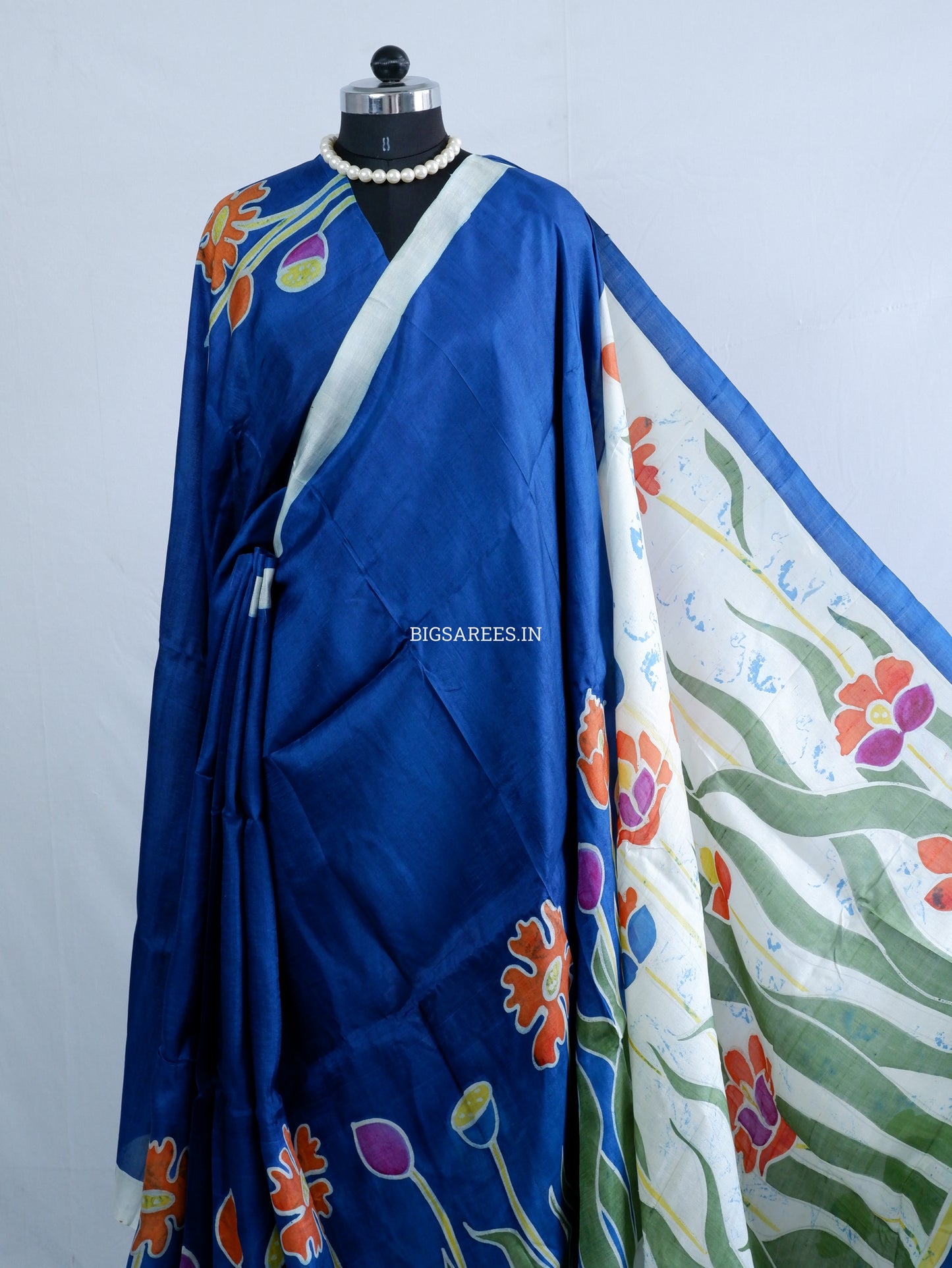 Bishnupuri Hand-Painted  Silk Saree | Pure Silk | Made-On-Order | Silk Mark Certified